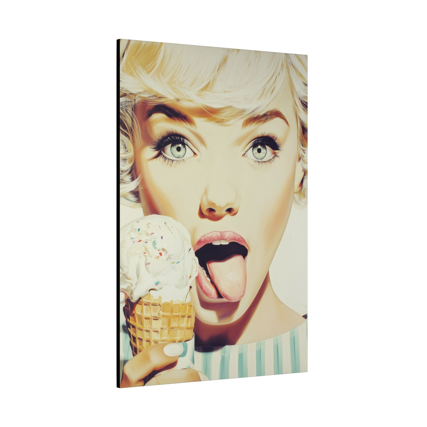 Gallery Wrapped Canvas, Sweet Summer Nostalgia, Sugar and Spice Art Canvas, Ice Cream Dreams Art – Tilly