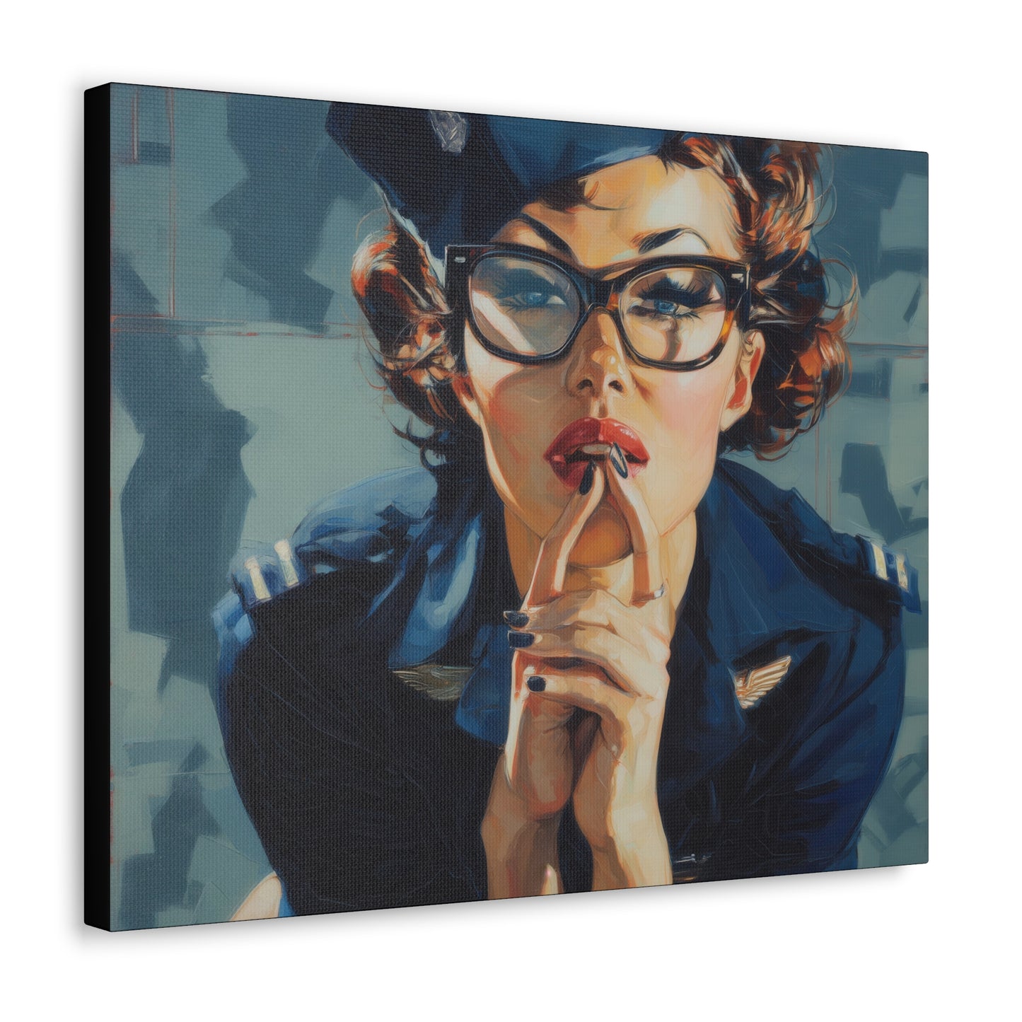 Gallery Wrapped Canvas, Liberty and Lace Art Canvas, Erotic Art Canvas – Peggy Sue