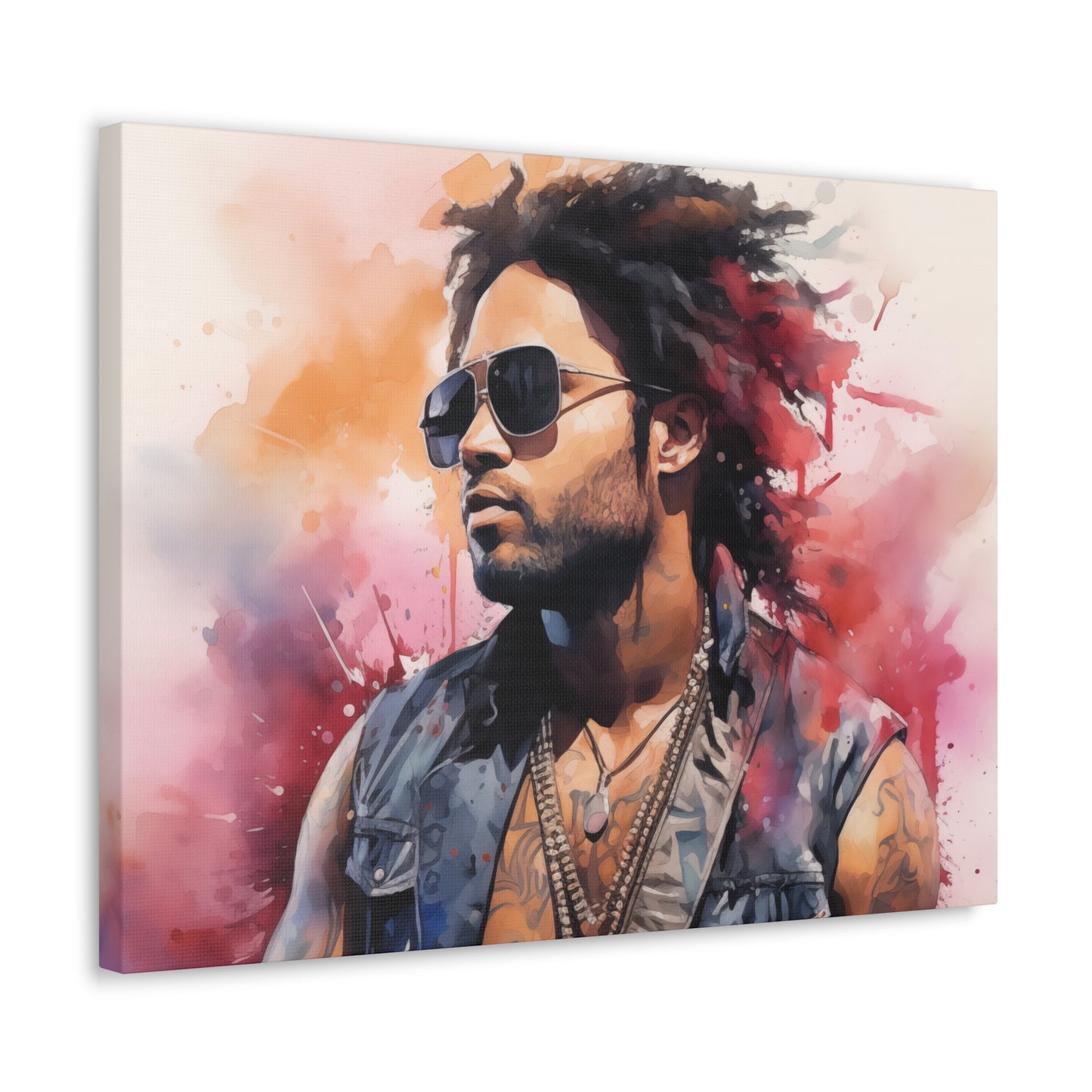 Gallery Wrapped Canvas, Celebrity Inspired, Pop Art Canvas – Lenny