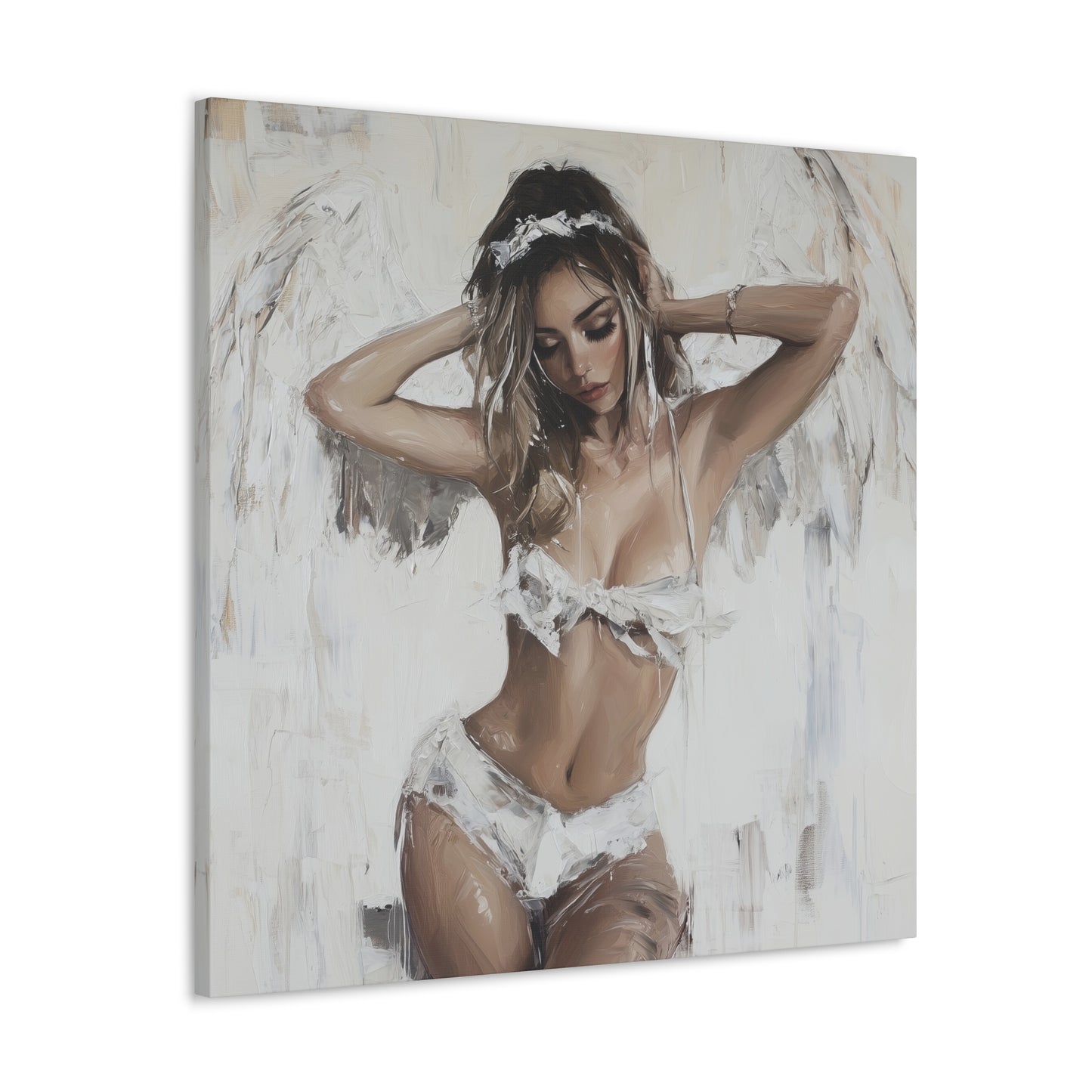 Gallery Wrapped Canvas, Sinners and Saints Art Canvas, Erotic Pinup Art Canvas – Holly