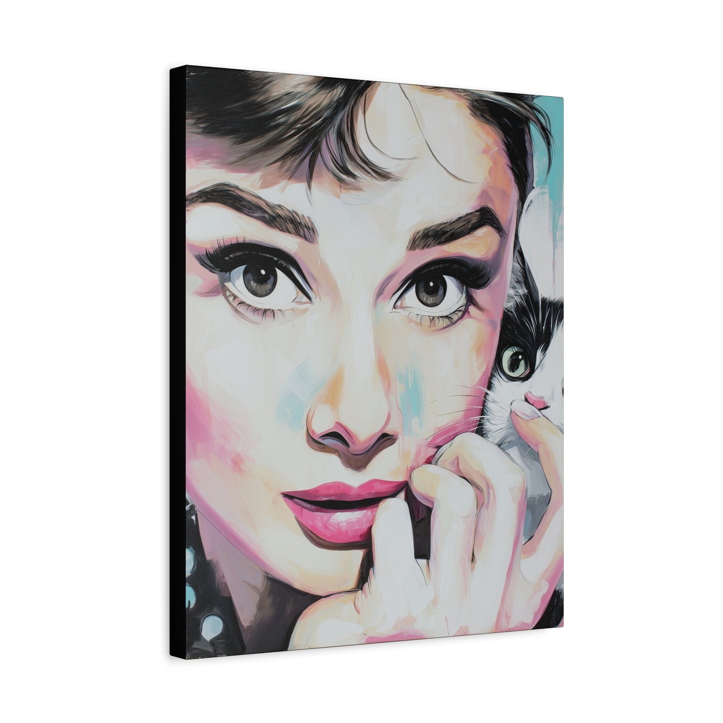 Gallery Wrapped Canvas, The Diva Project Art Canvas, Pinup Art Canvas – Audrey Hepburn - ONE