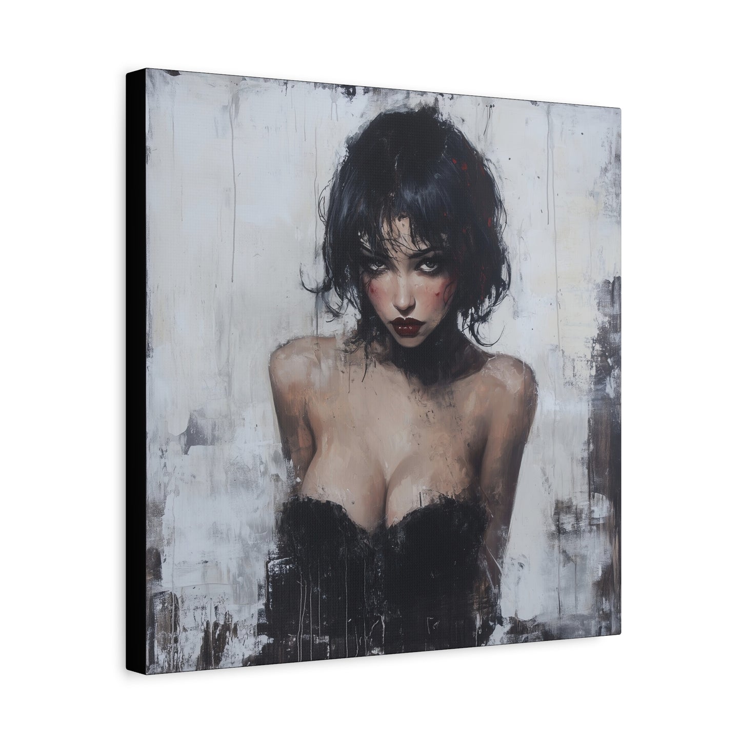 Gallery Wrapped Canvas, Sinners and Saints Art Canvas, Erotic Pinup Art Canvas – Lorna