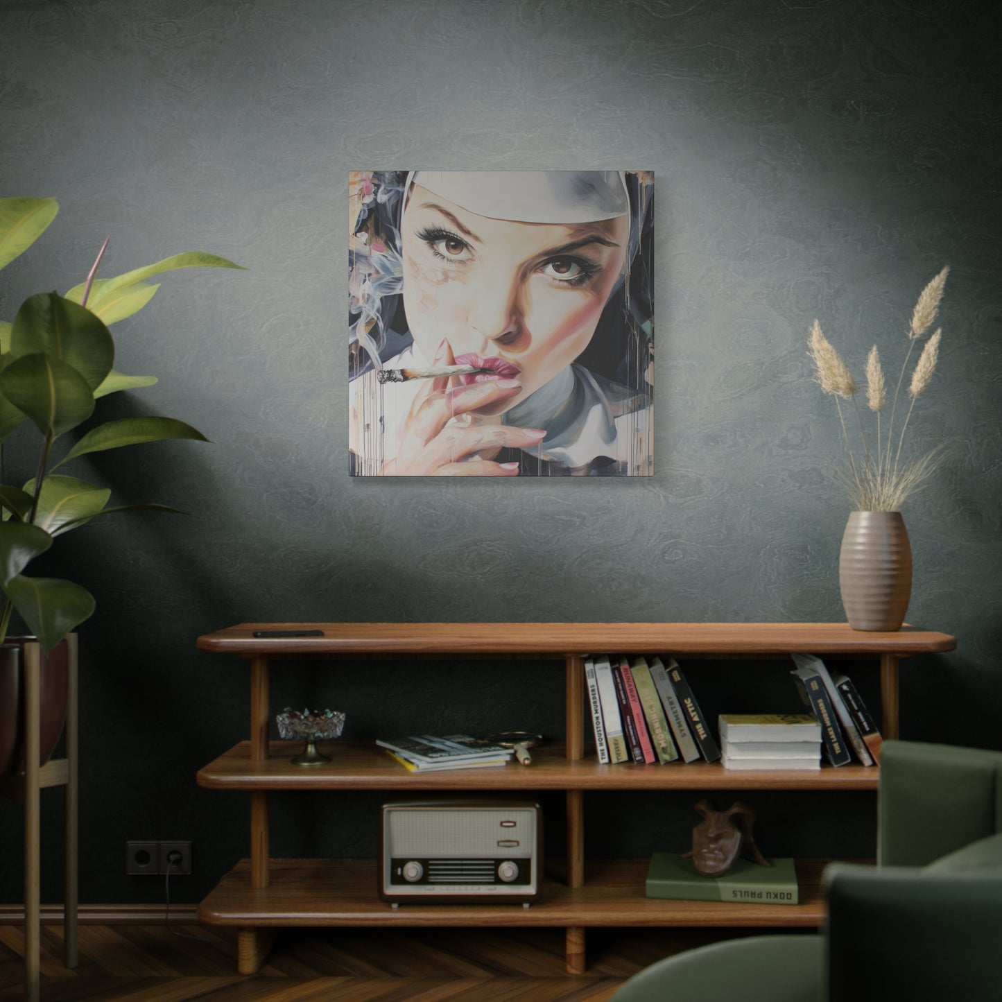 Gallery Wrapped Canvas, Habits and Heresy Art Canvas, Naughty Nuns Art Canvas – Sister Magdalene