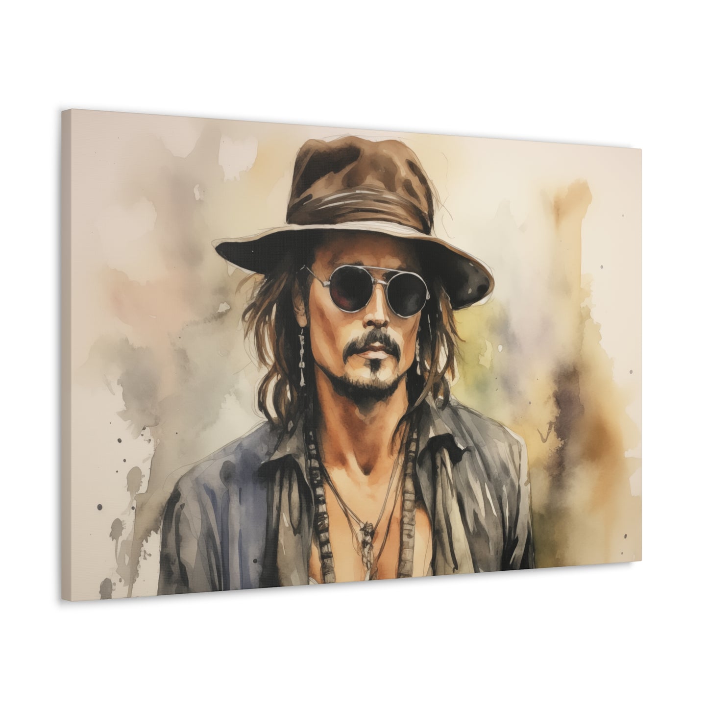 Gallery Wrapped Canvas, Celebrity Inspired, Pop Art Canvas – Johnny