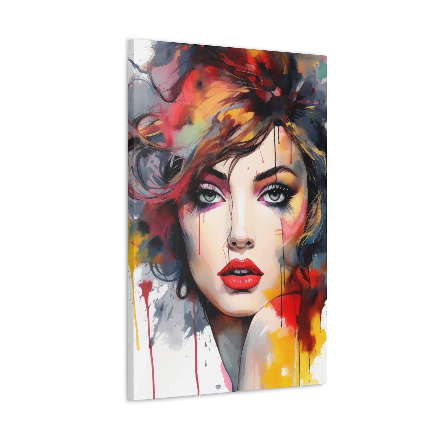Canvas Wall Art, Gallery Wrapped Pop Art, Femme Doll Wall Art – Alessia