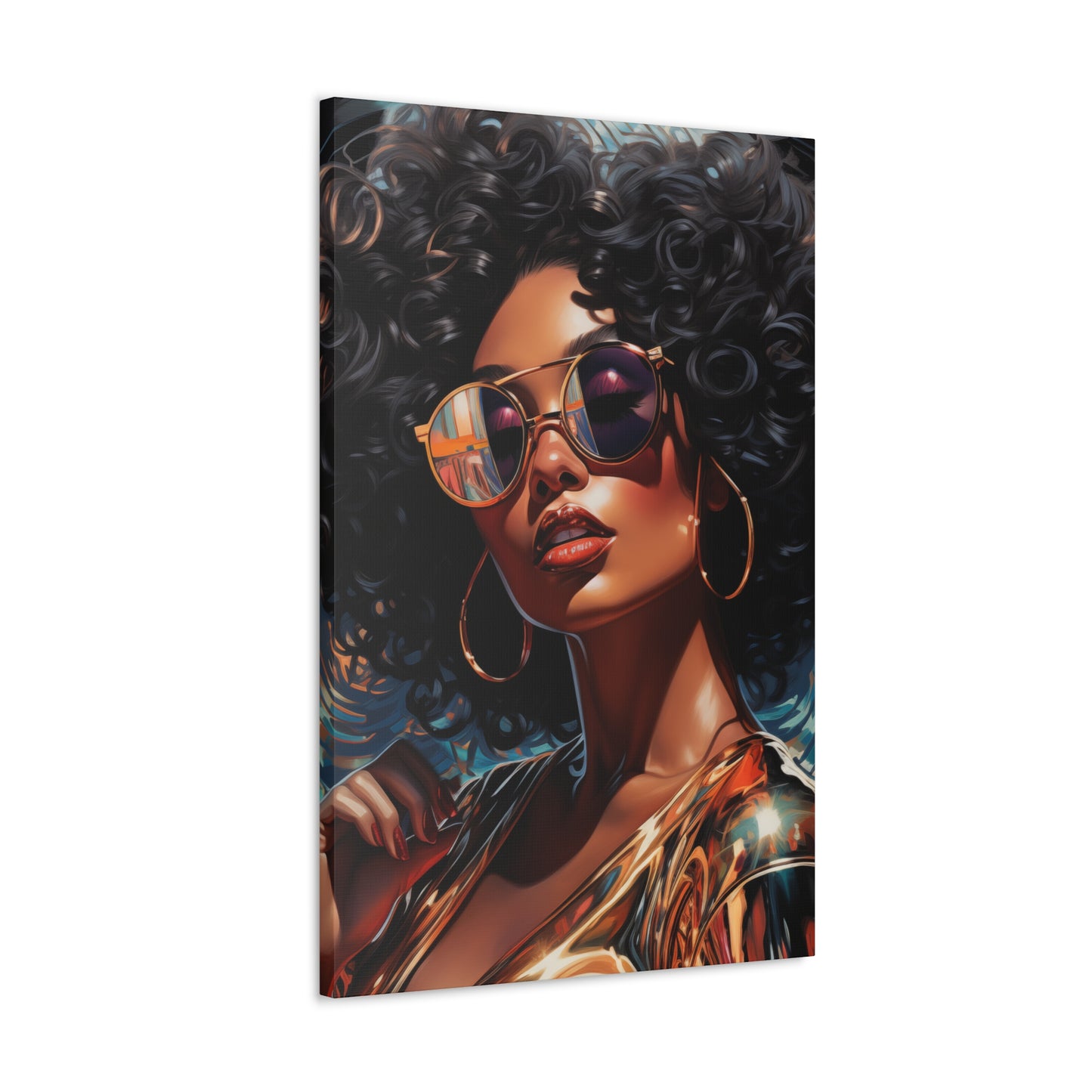 Gallery Wrapped Canvas, Retro Urban Queen, Femme Doll Art Canvas – Kesha