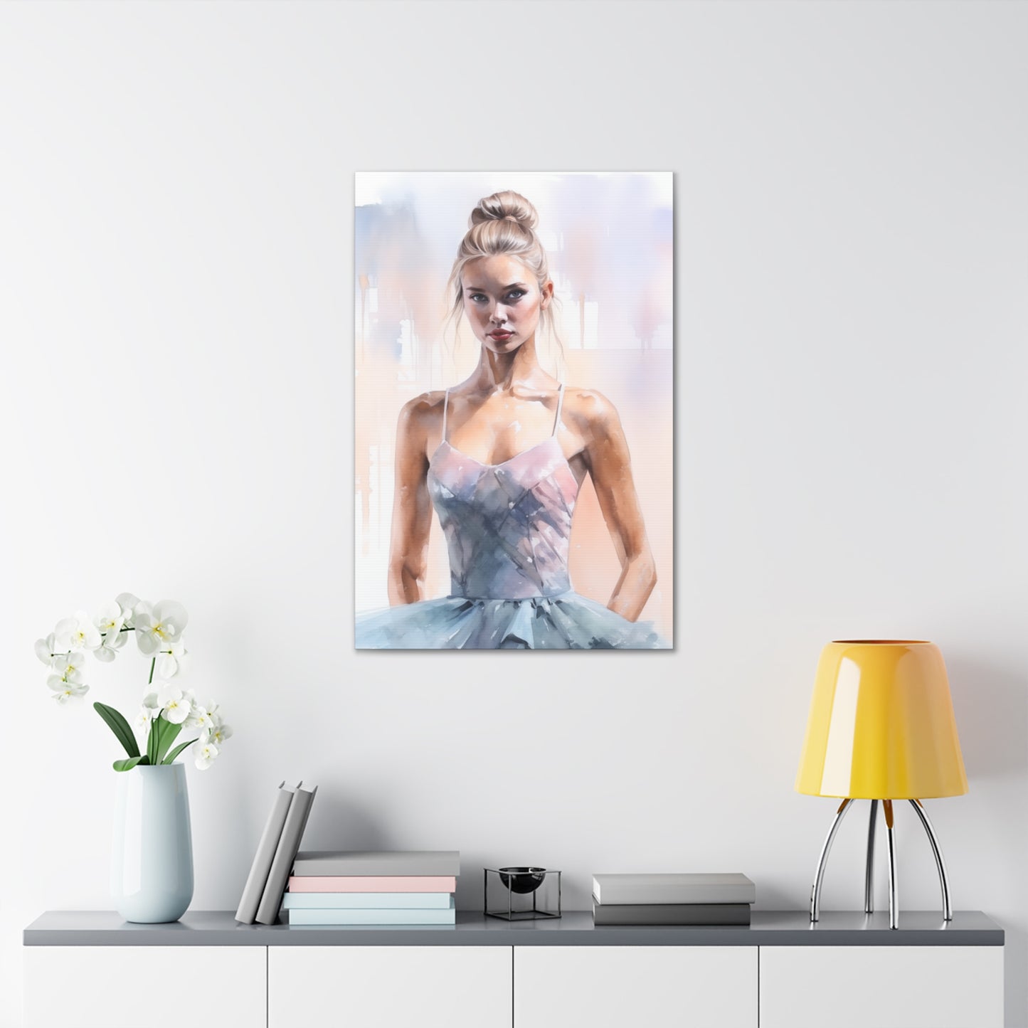 Gallery Wrapped Canvas, Ballerina Beauty, Ballet Art Canvas – Samantha