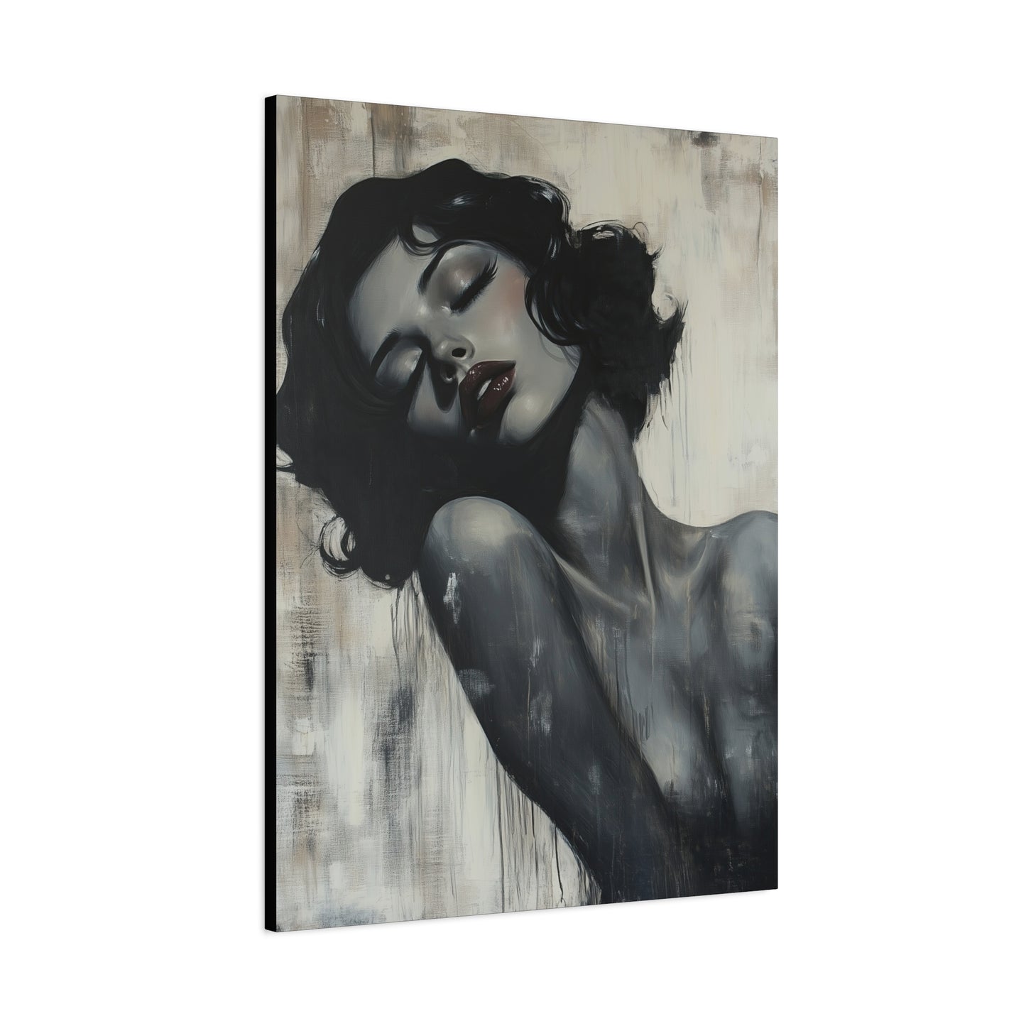 Gallery Wrapped Canvas, Sinners and Saints Art Canvas, Erotic Pinup Art Canvas – Lonna