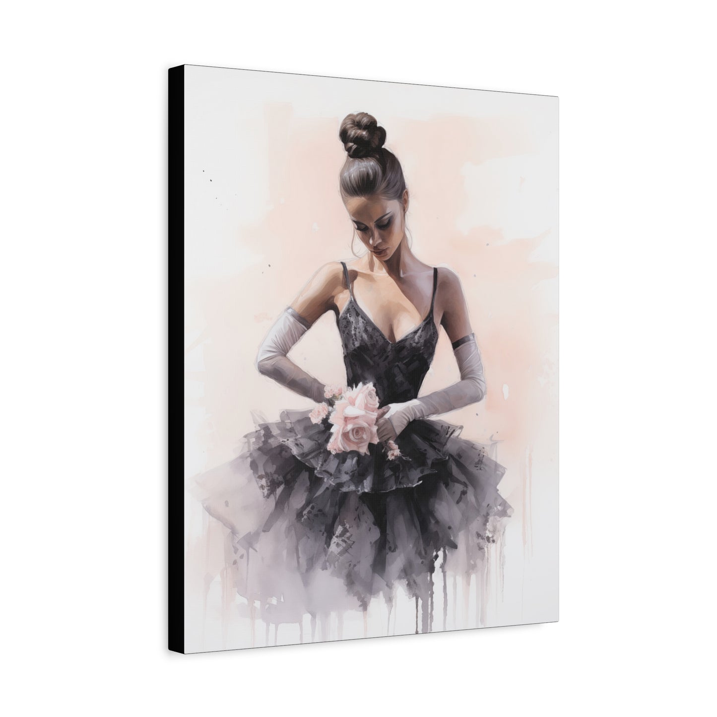 Pointes and Platforms, Gallery Wrapped Canvas, Ballerina Beauty, Ballet Art Canvas – Sonja