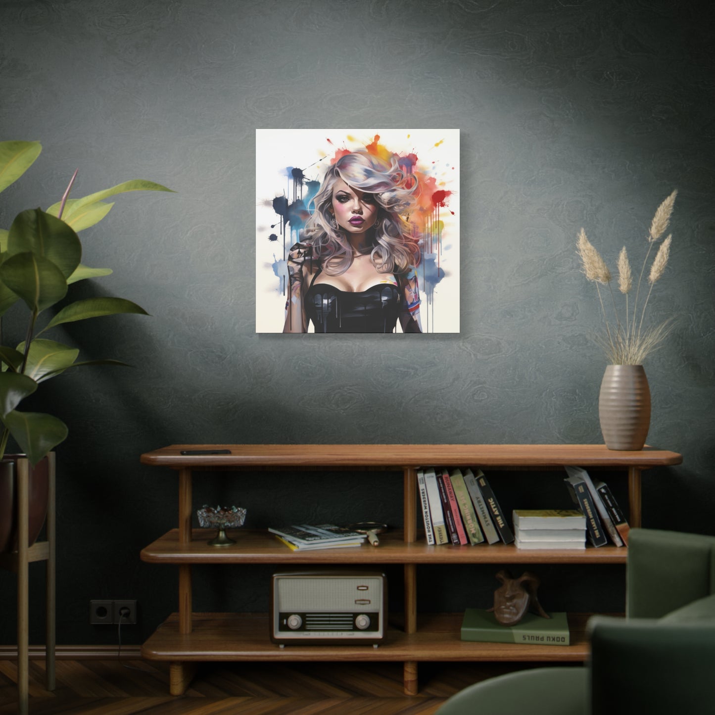 Canvas Wall Art, Gallery Wrapped Pop Art, Femme Doll Wall Art – Zephyr