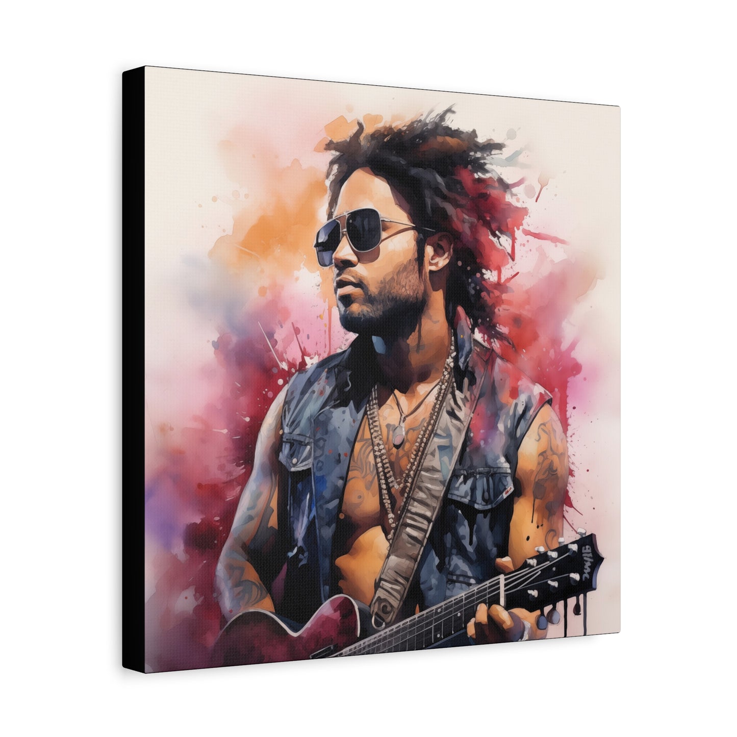 Gallery Wrapped Canvas, Celebrity Inspired, Pop Art Canvas – Lenny