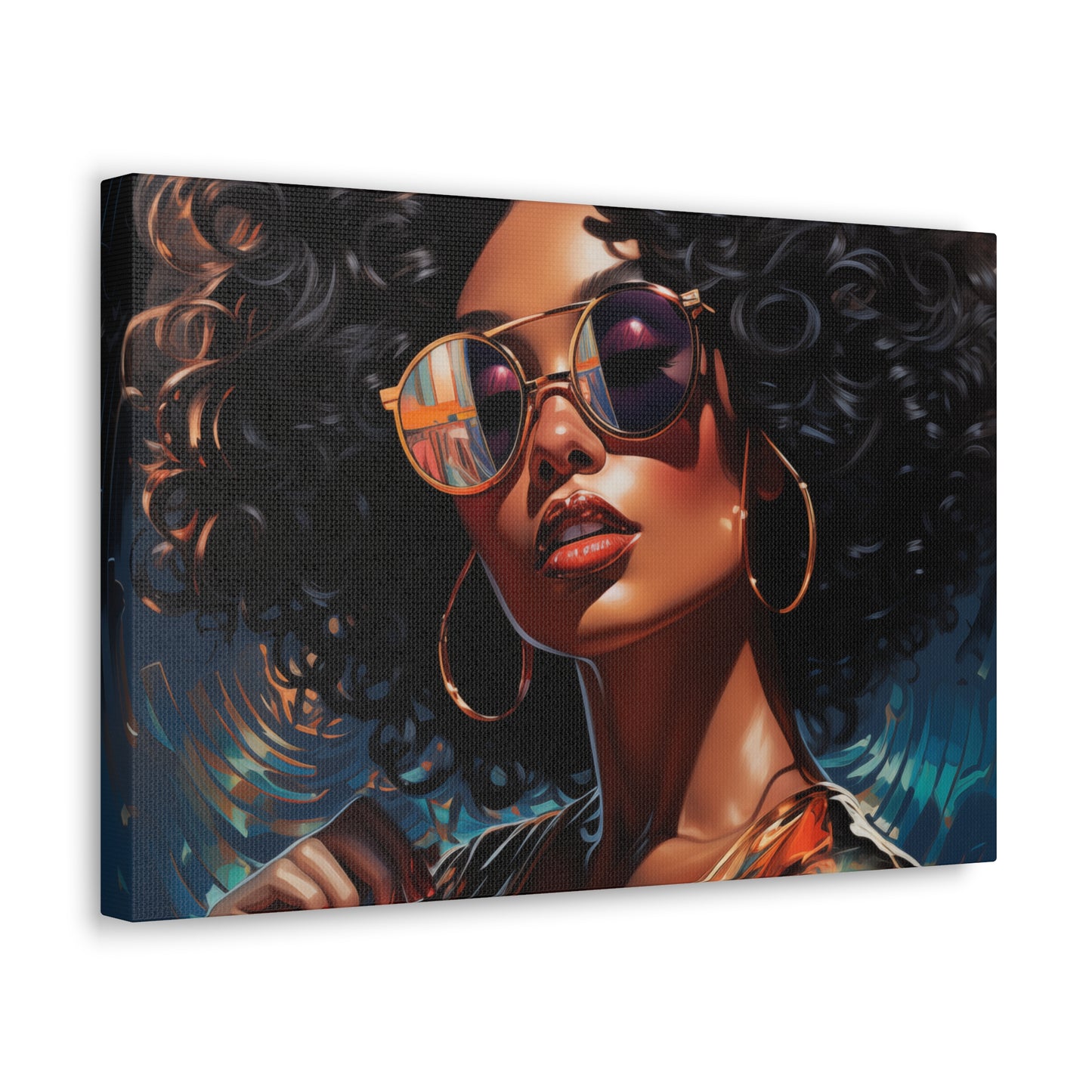 Gallery Wrapped Canvas, Retro Urban Queen, Femme Doll Art Canvas – Kesha