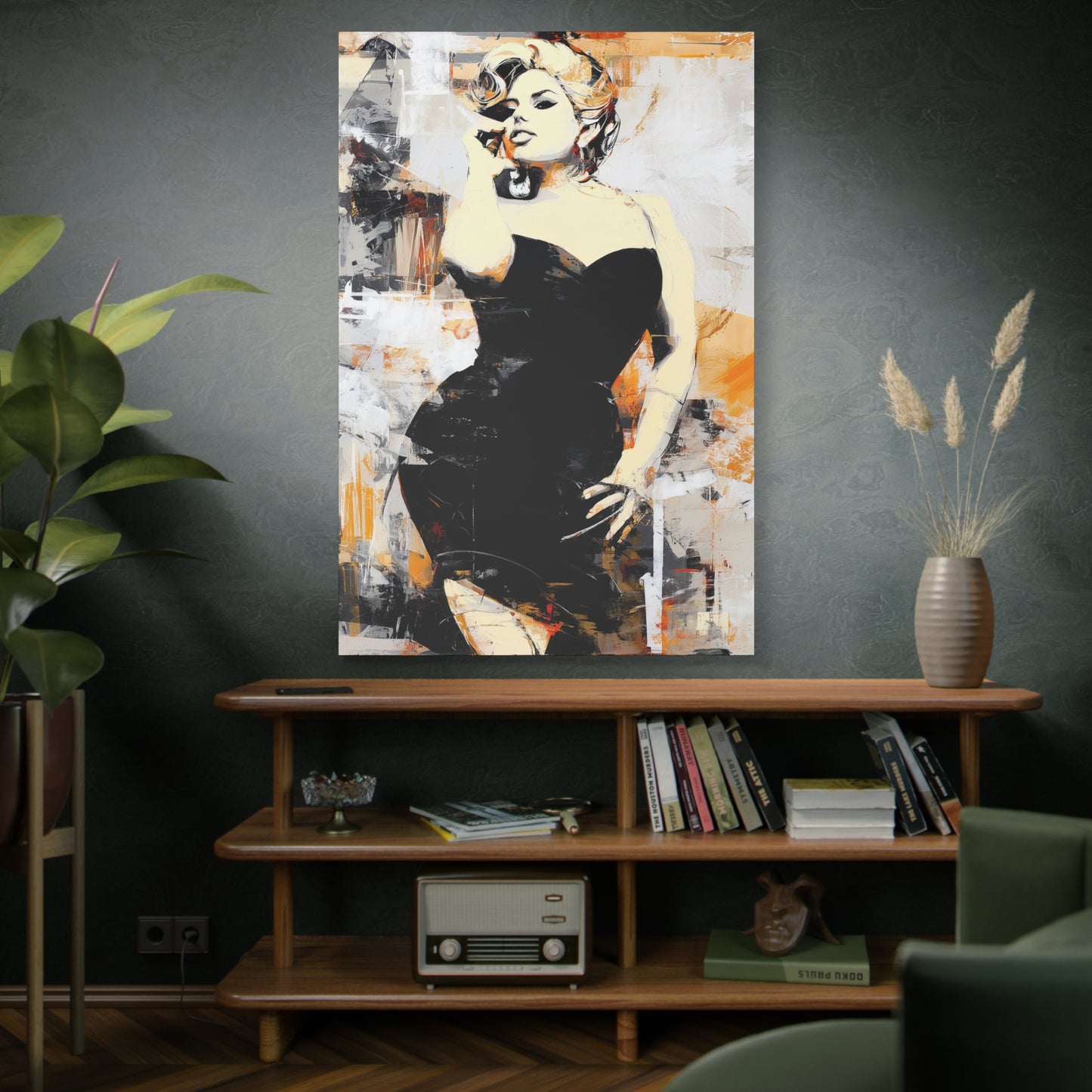 Gallery Wrapped Canvas, Guilt and Grit Adult Art Canvas, Erotic Pinup Art Canvas – Carmen