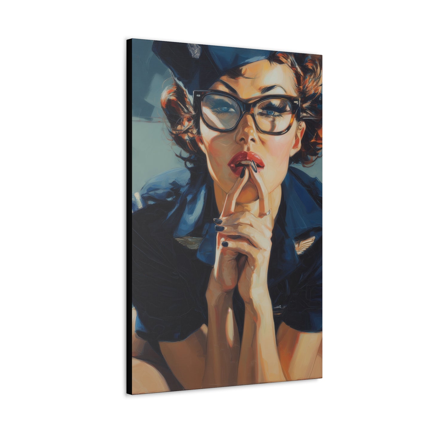 Gallery Wrapped Canvas, Liberty and Lace Art Canvas, Erotic Art Canvas – Peggy Sue