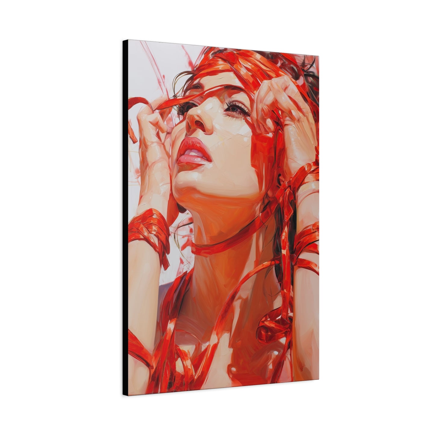 Gallery Wrapped Canvas, Ropes and Reverence Art Canvas, Erotic Shibari Art Canvas – Isolde