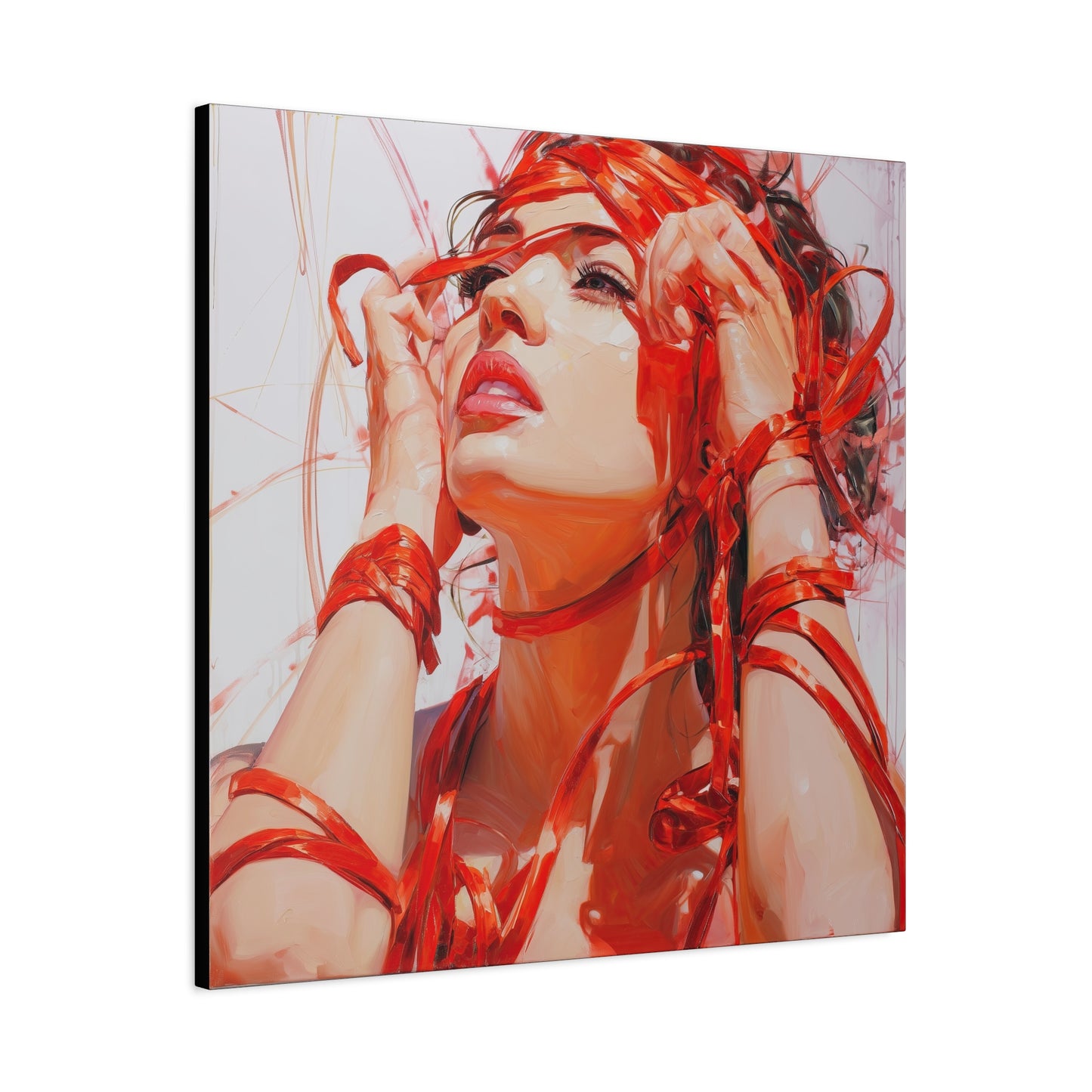 Gallery Wrapped Canvas, Ropes and Reverence Art Canvas, Erotic Shibari Art Canvas – Isolde