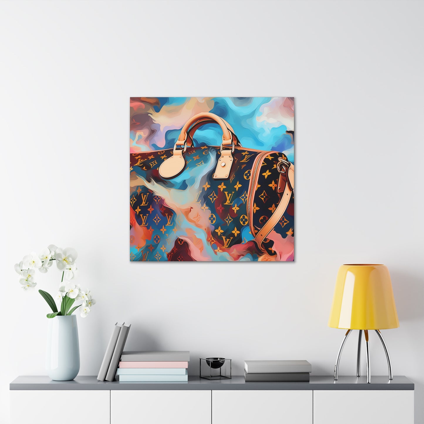 Canvas Gallery Wrap - LV Designer Inspired Wall Art - Abstract