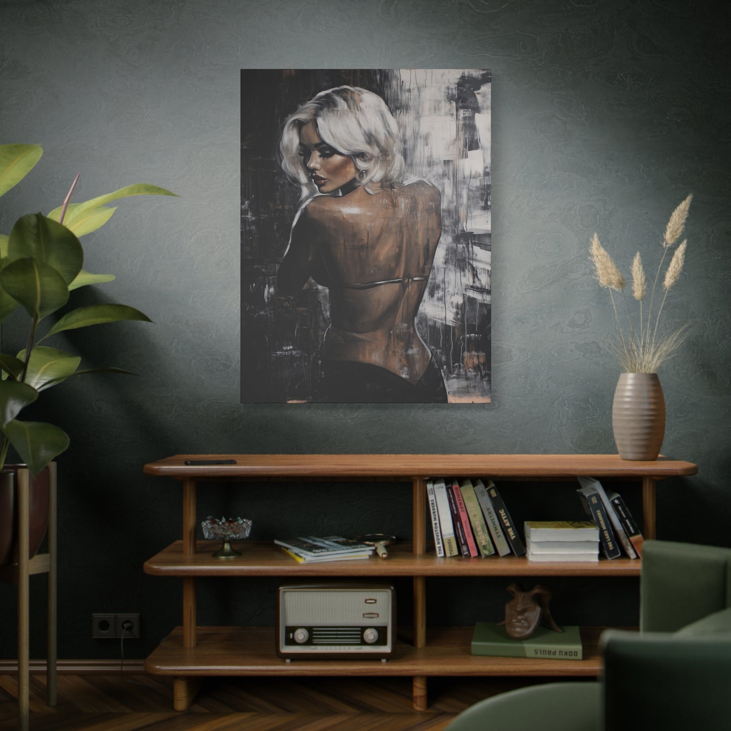Gallery Wrapped Canvas, Guilt and Grit Adult Art Canvas, Erotic Pinup Art Canvas – Odette