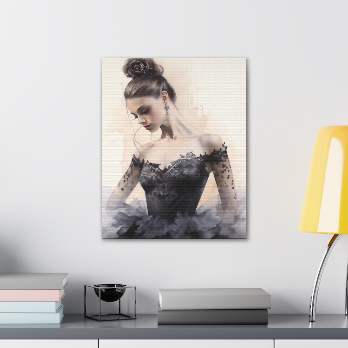 Gallery Wrapped Canvas, Ballerina Beauty, Ballet Art Canvas – Lola