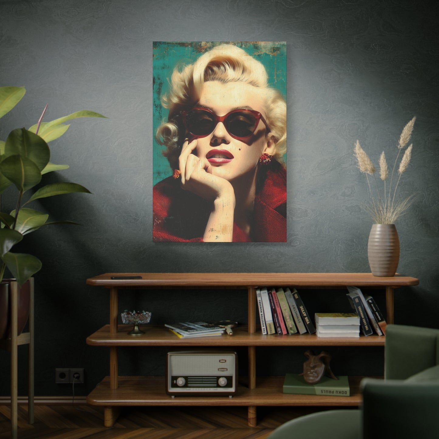 Gallery Wrapped Canvas, The Diva Project Art Canvas, Pinup Art Canvas – Marilyn Monroe - NINE