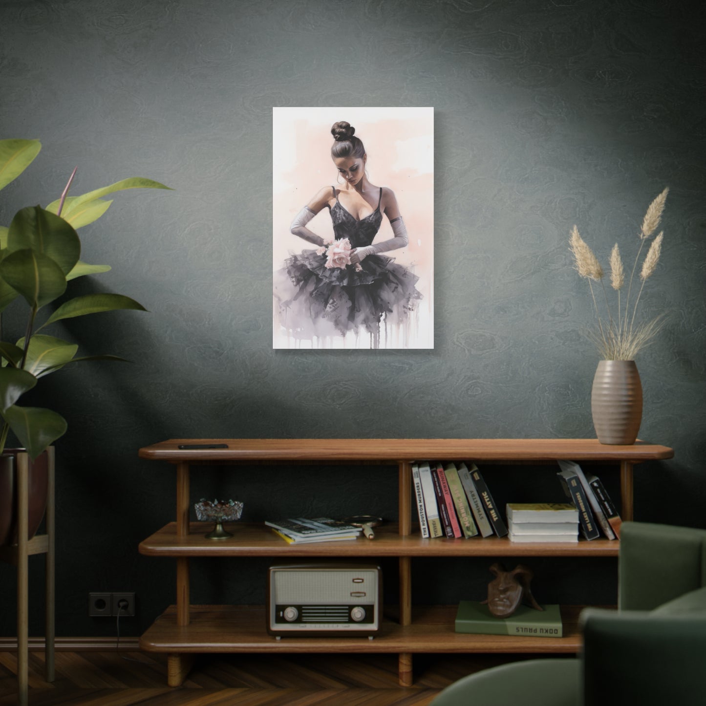 Pointes and Platforms, Gallery Wrapped Canvas, Ballerina Beauty, Ballet Art Canvas – Sonja