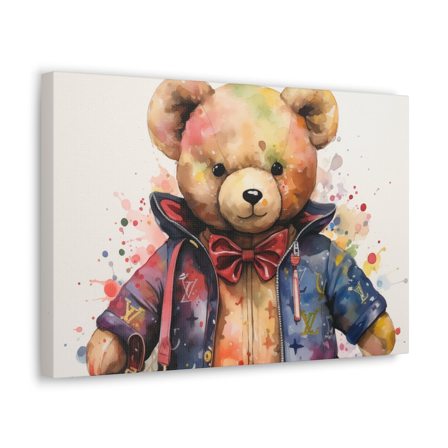 Canvas Gallery Wrap - LV Bear Wall Art - Drip