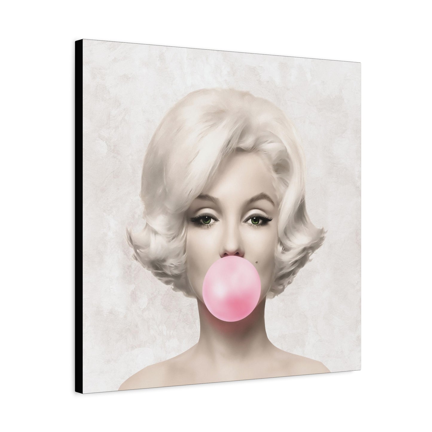 Gallery Wrapped Canvas, Marilyn Monroe Art Canvas, Celebrity Diva Art Canvas – Marilyn Monroe Bubblegum