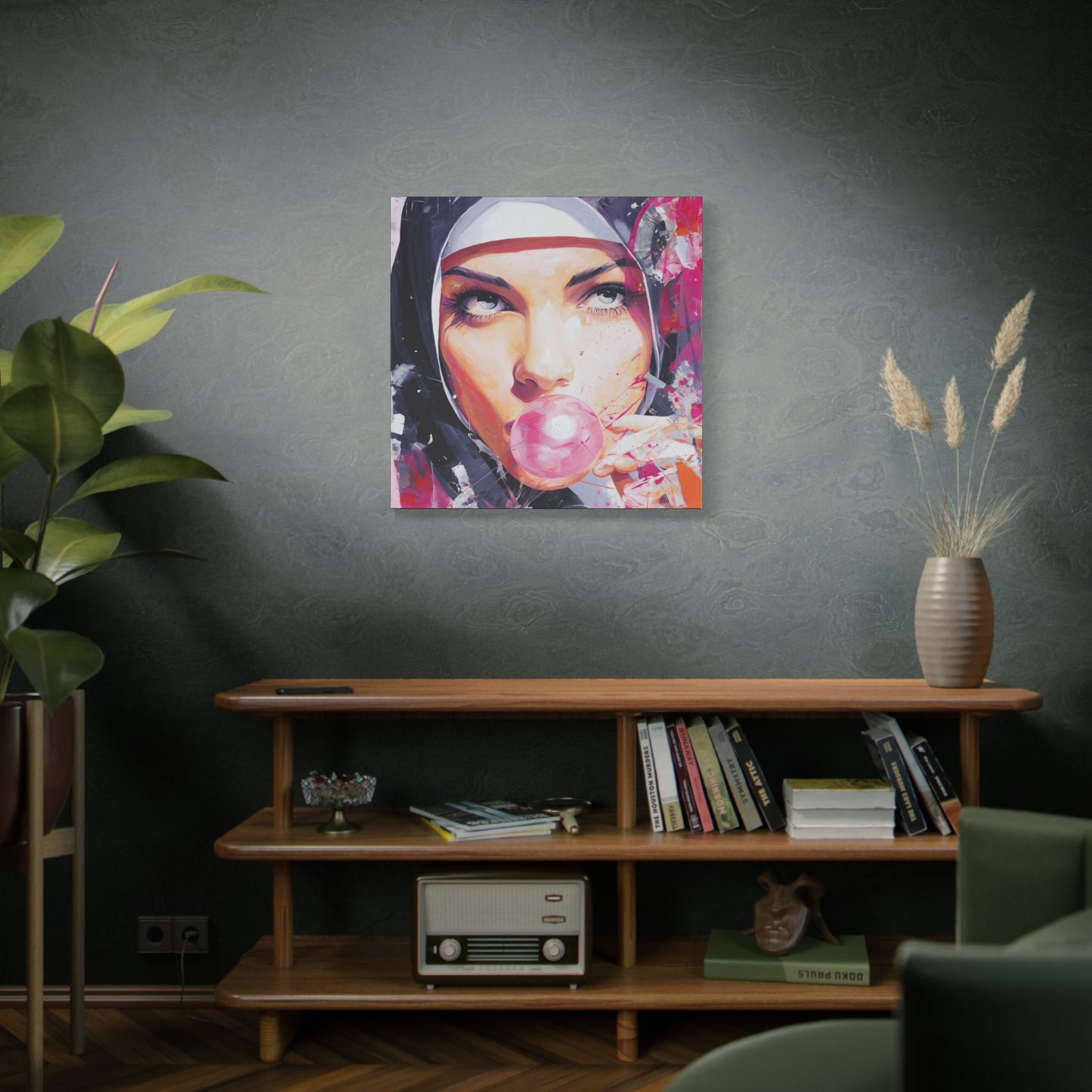 Gallery Wrapped Canvas, Habits and Heresy Art Canvas, Naughty Nuns Art Canvas – Sister Paloma