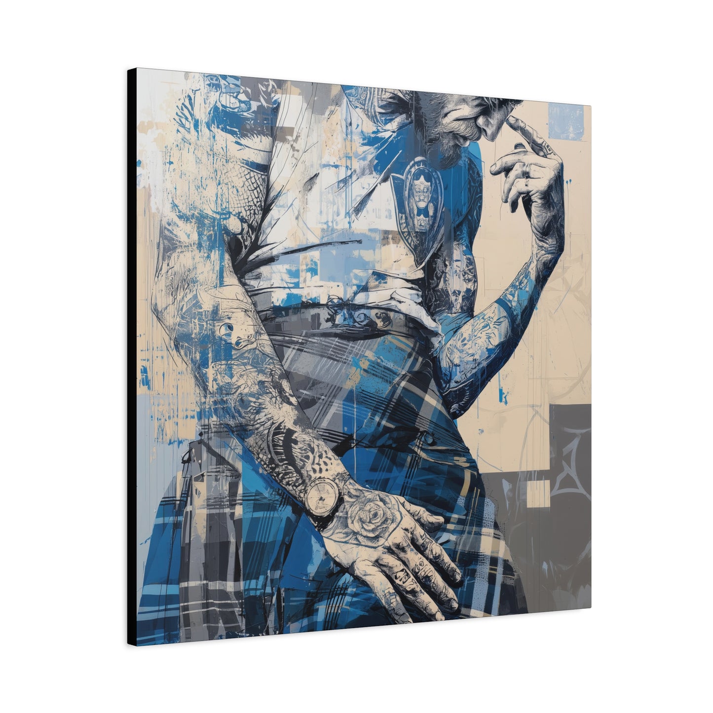 Gallery Wrapped Canvas, Kilts and Carnage Art Canvas, Erotic Pinup Art Canvas – Connor