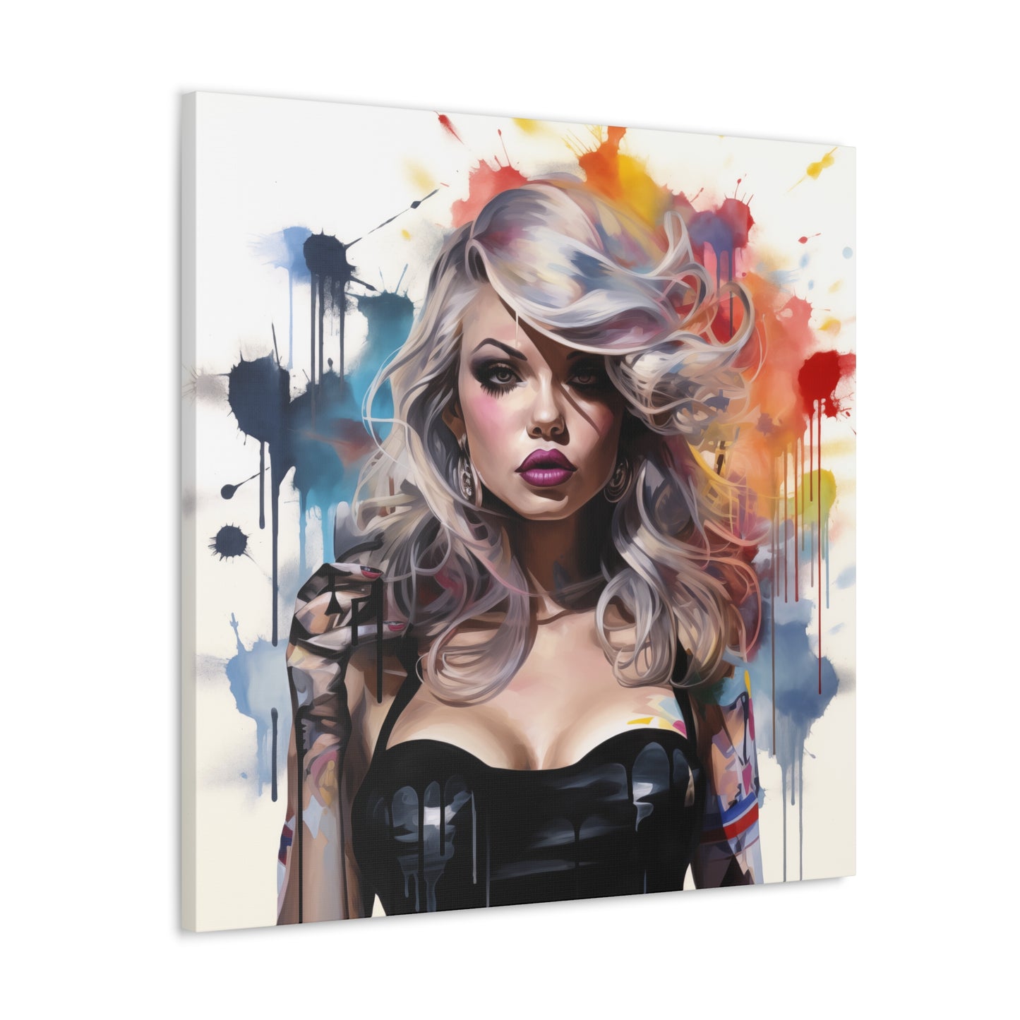 Canvas Wall Art, Gallery Wrapped Pop Art, Femme Doll Wall Art – Zephyr