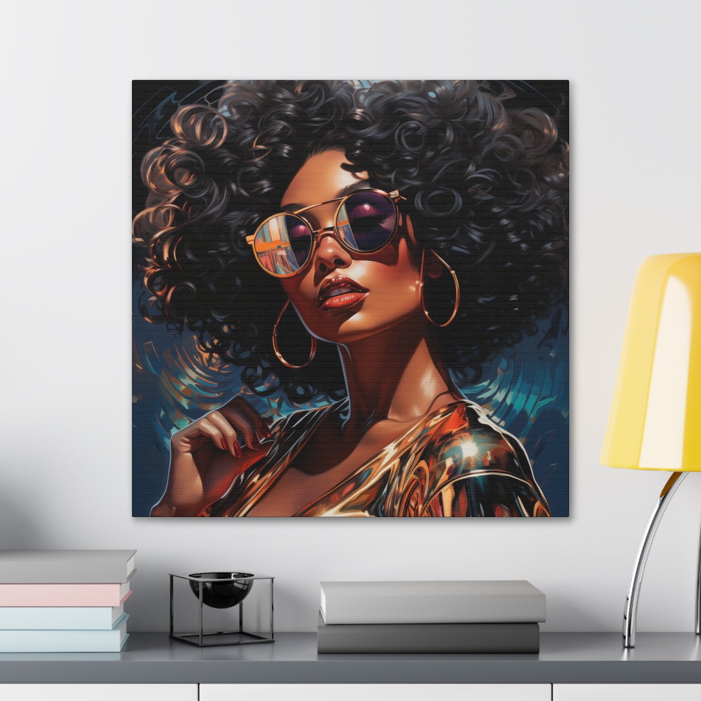 Gallery Wrapped Canvas, Retro Urban Queen, Femme Doll Art Canvas – Kesha