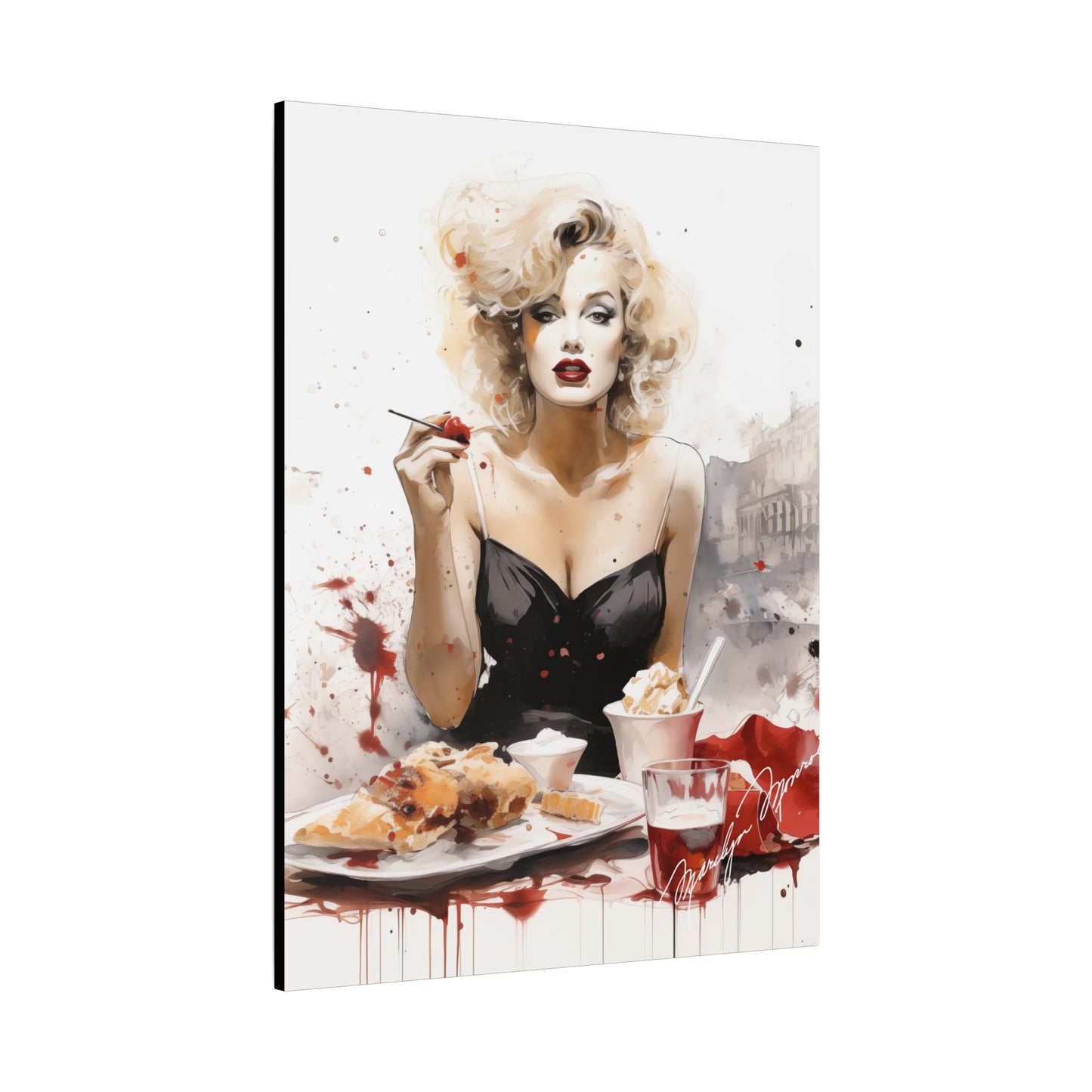 Canvas Wall Art, Gallery Wrapped Pop Art, Celebrity Wall Art – Marilyn Monroe - Cafe