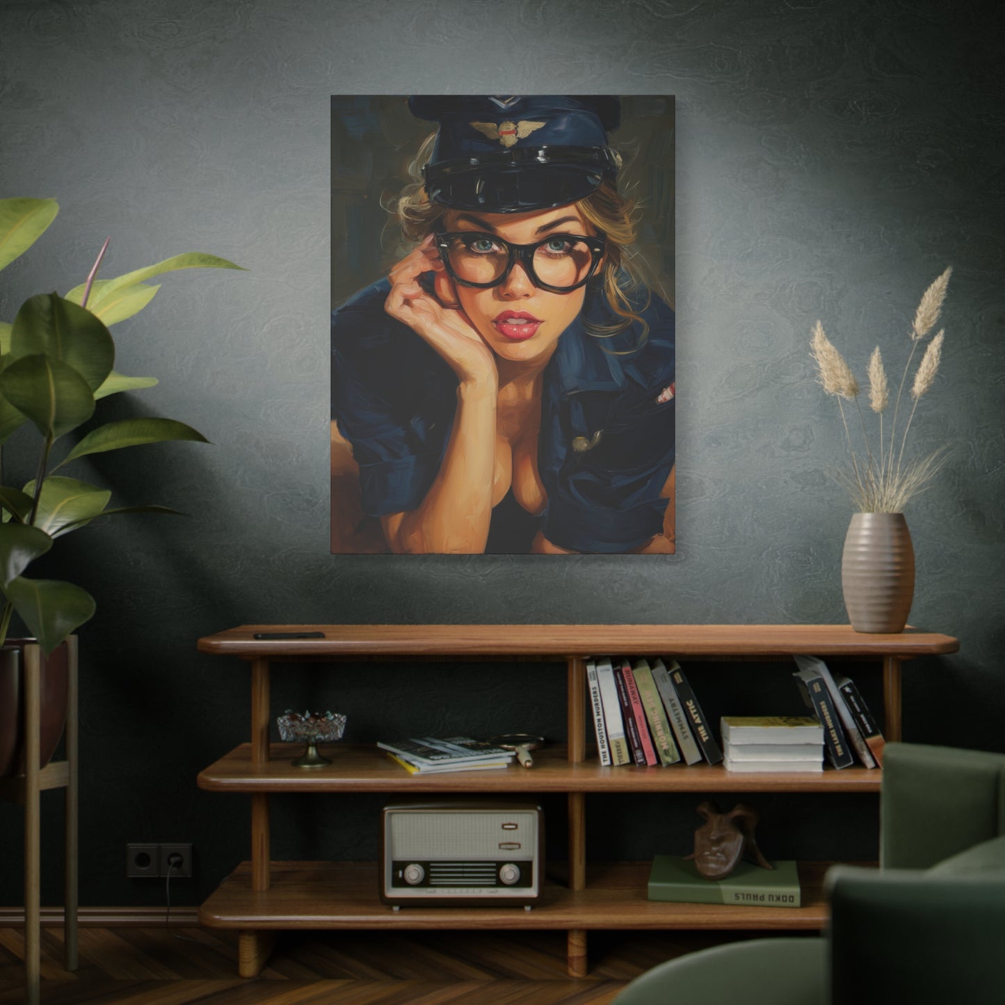 Gallery Wrapped Canvas, Liberty and Lace Art Canvas, Erotic Pinup Art Canvas – Savannah