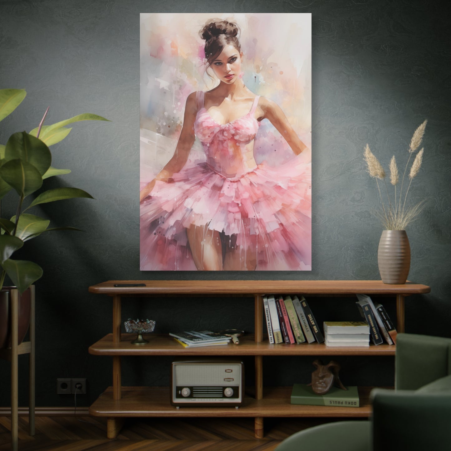Gallery Wrapped Canvas, Ballerina Beauty, Ballet Art Canvas – Lily