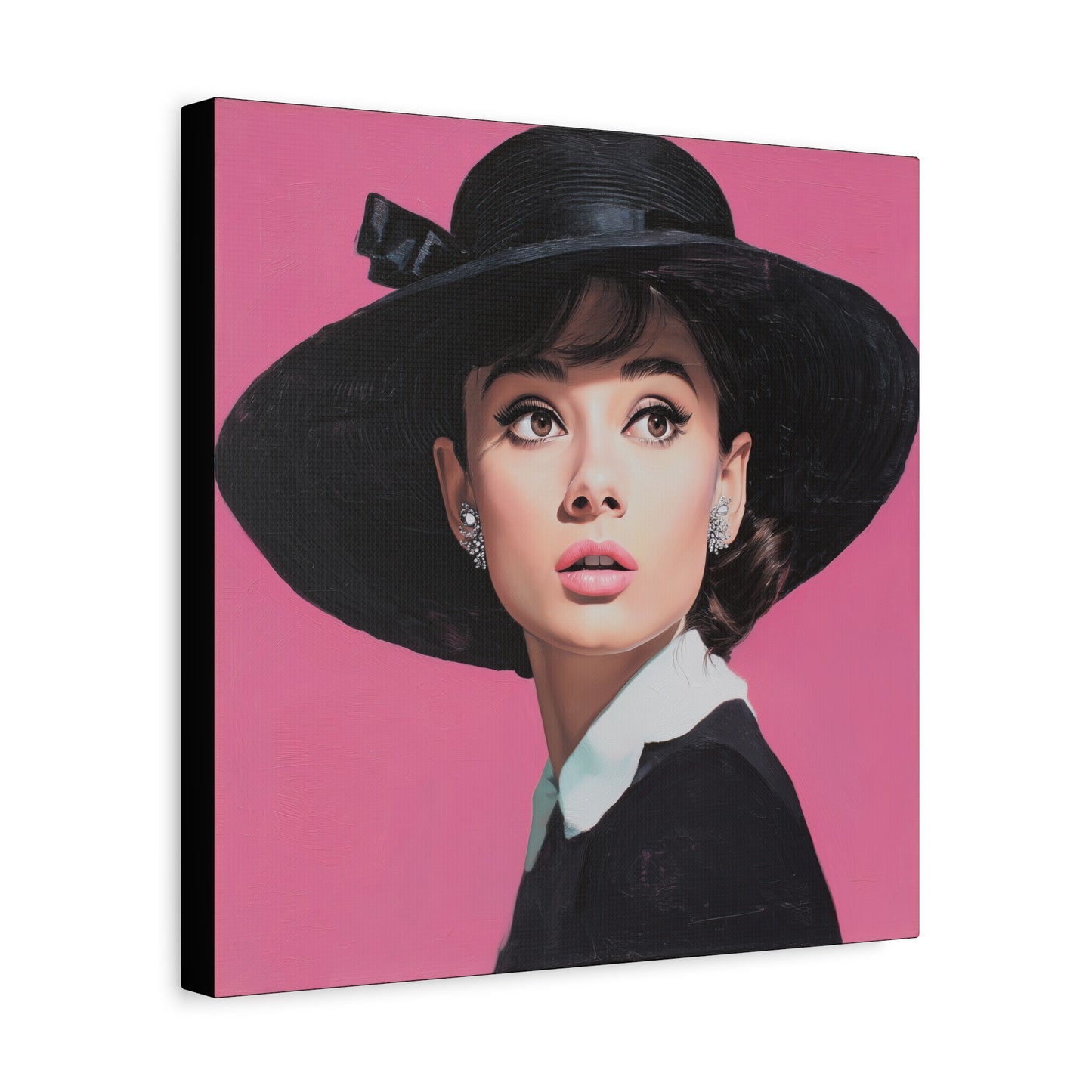 Gallery Wrapped Canvas, The Diva Project Art Canvas, Pinup Art Canvas – Audrey Hepburn - EIGHT