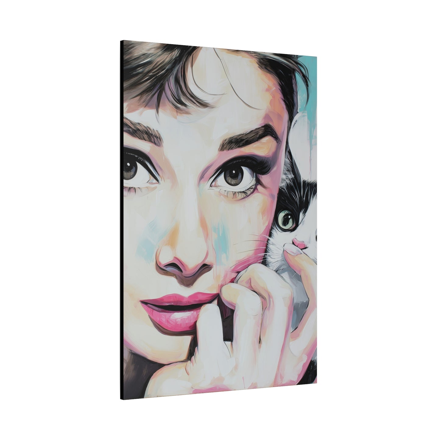 Gallery Wrapped Canvas, The Diva Project Art Canvas, Pinup Art Canvas – Audrey Hepburn - ONE