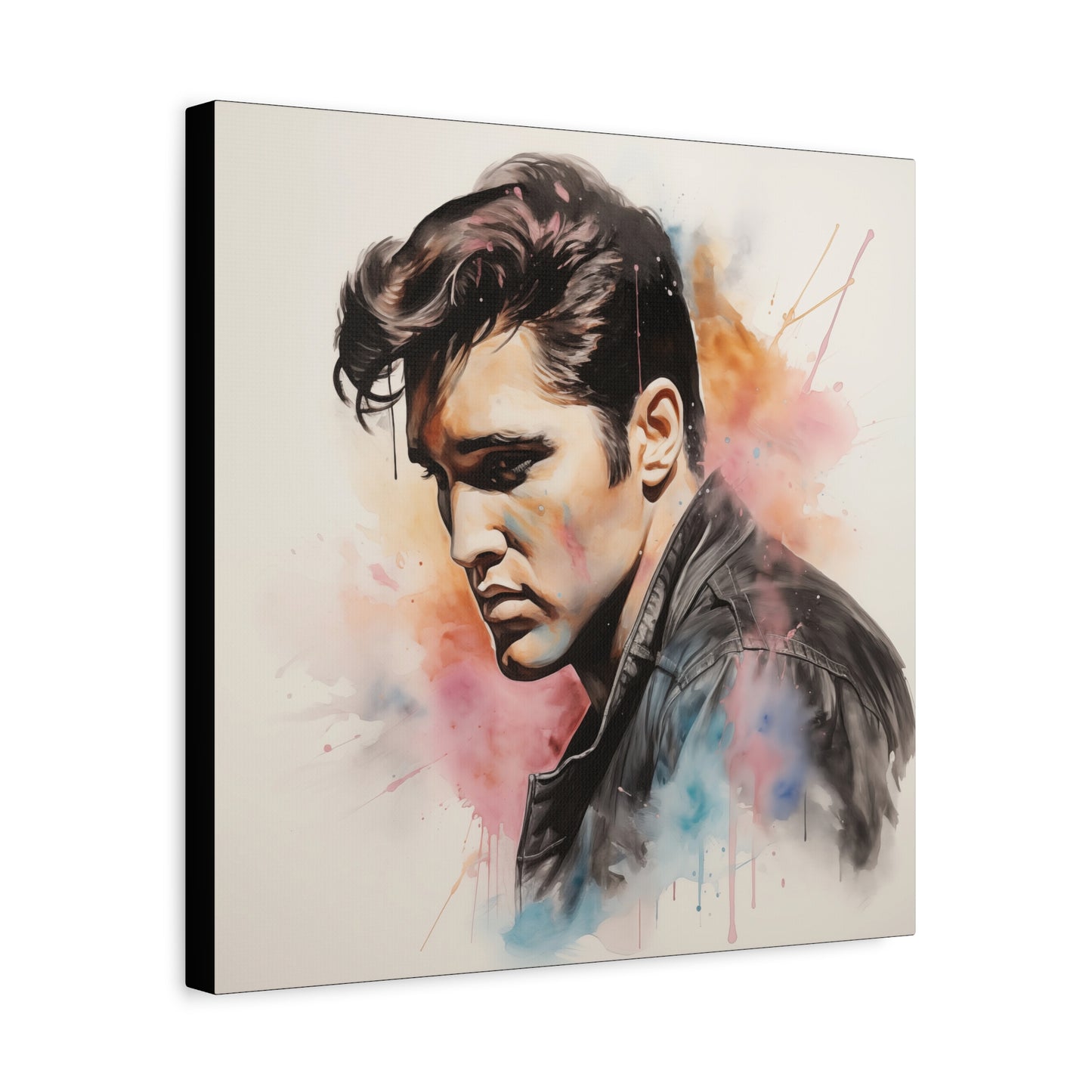 Gallery Wrapped Canvas, Celebrity Inspired, Pop Art Canvas – Elvis