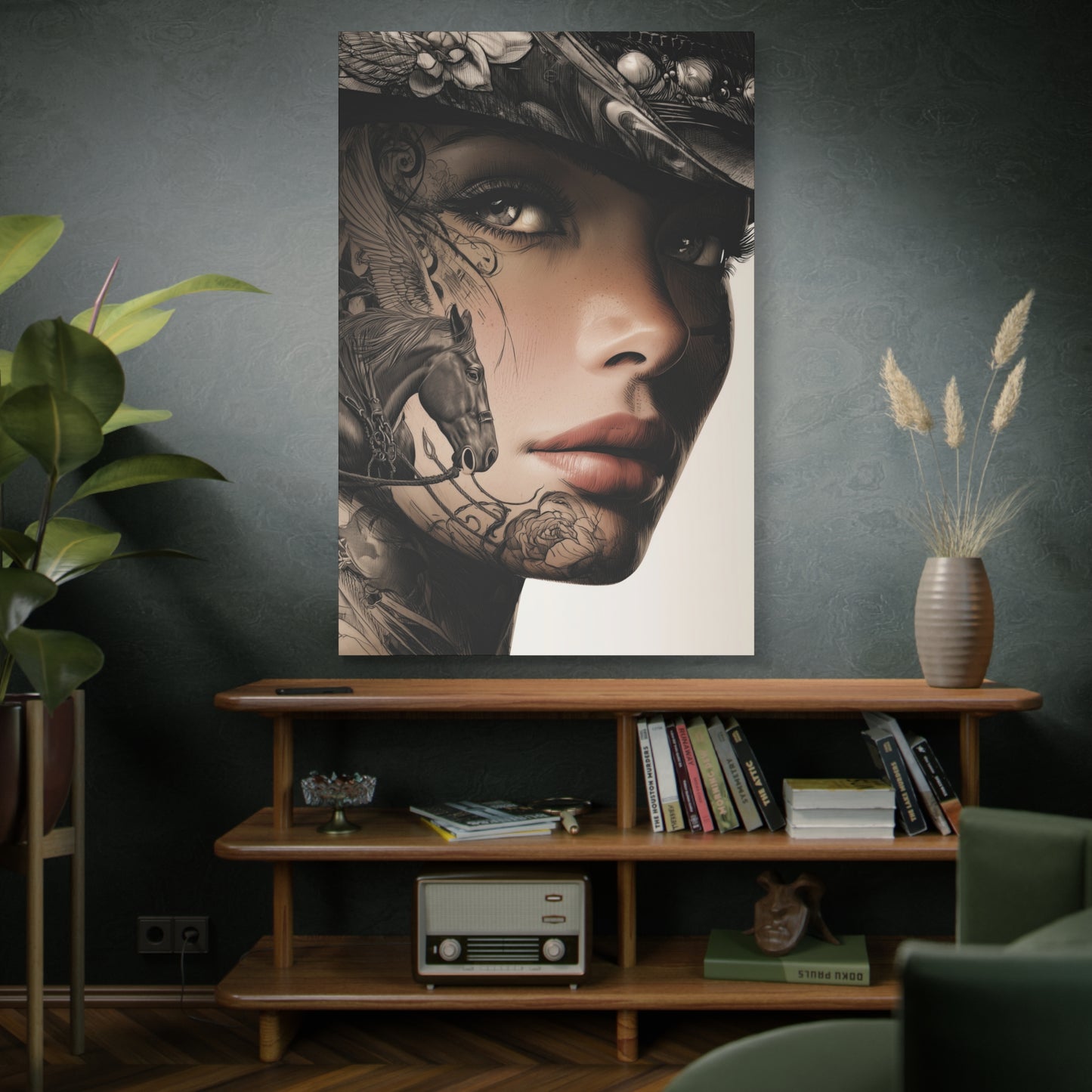 Gallery Wrapped Canvas, Wranglers and Wreckage Art Canvas, Erotic Pinup Art Canvas – Memphis