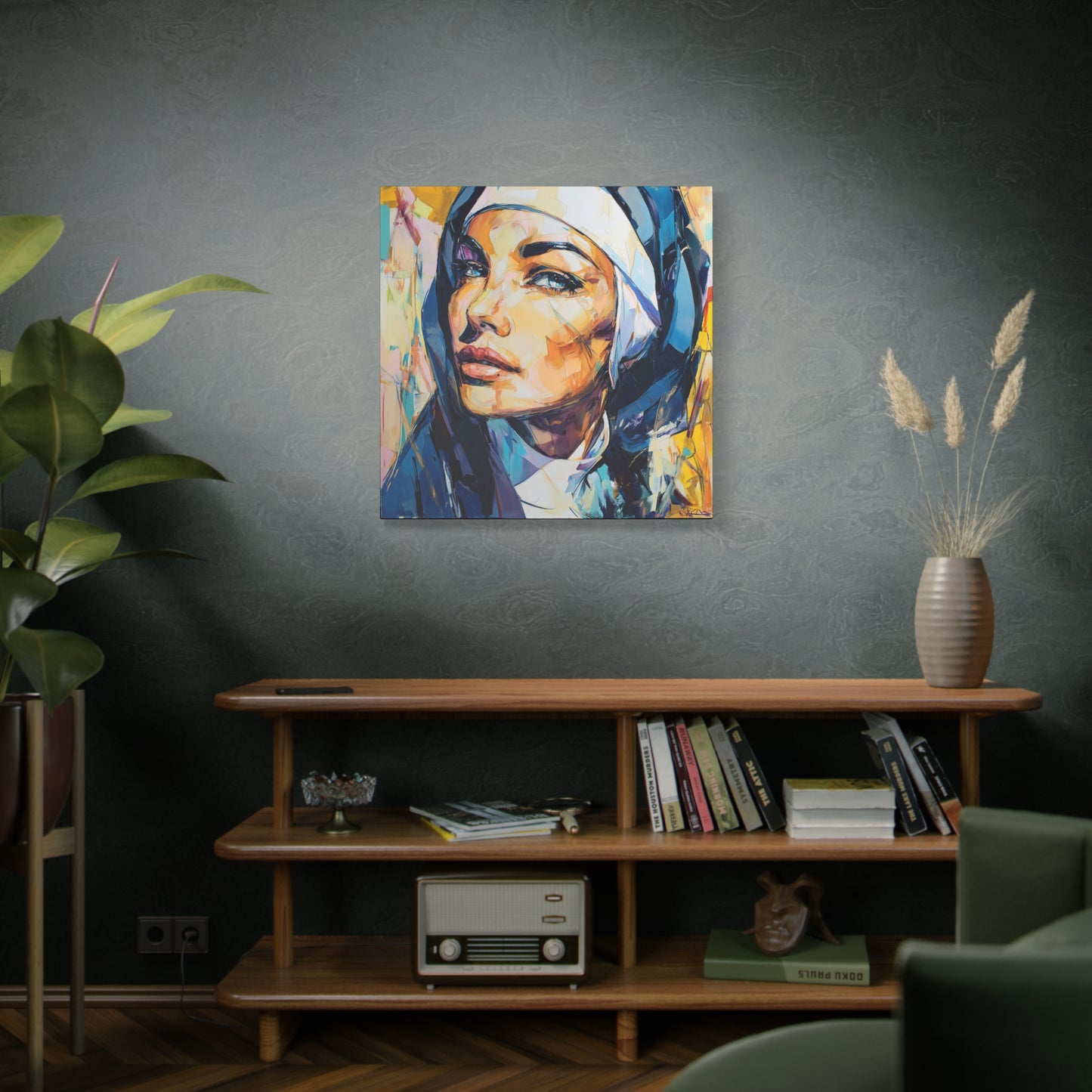Gallery Wrapped Canvas, Habits and Heresy Art Canvas, Naughty Nuns Art Canvas – Sister Agatha