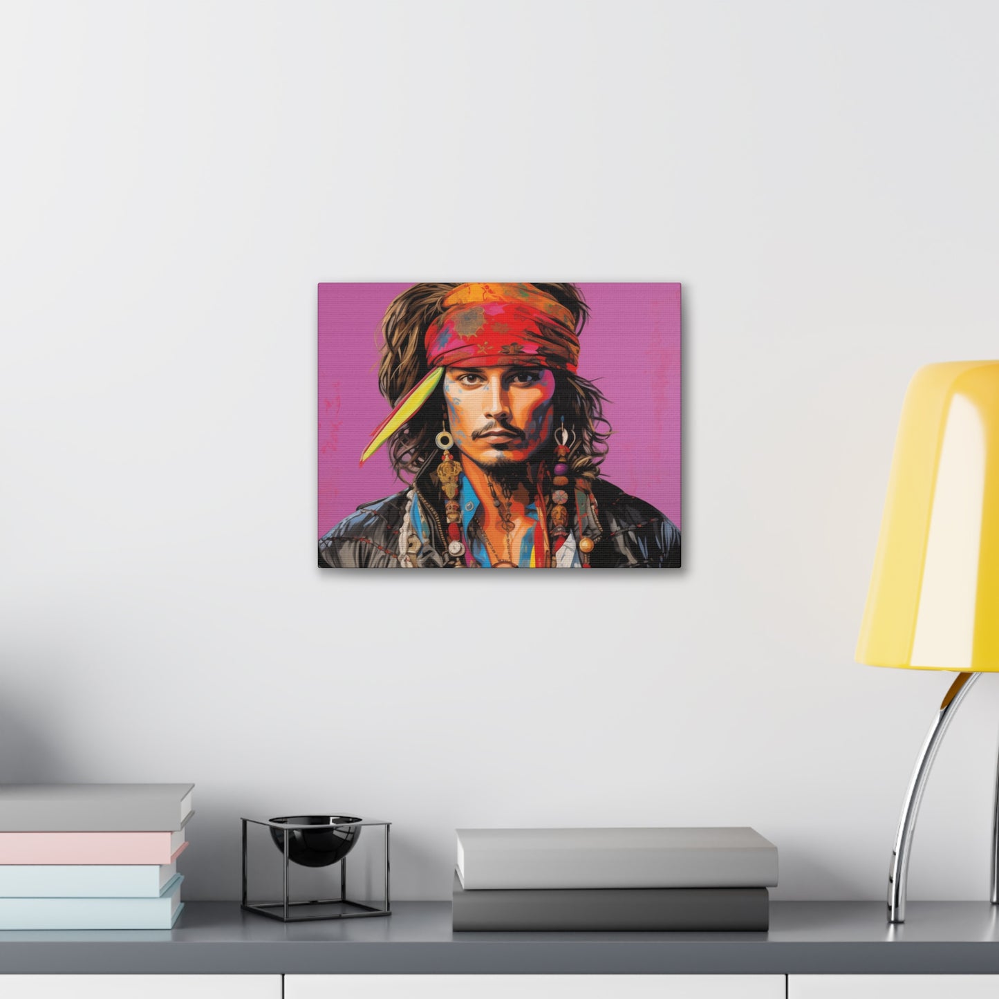 Gallery Wrapped Canvas, Celebrity Inspired, Pop Art Canvas – Johnny Also