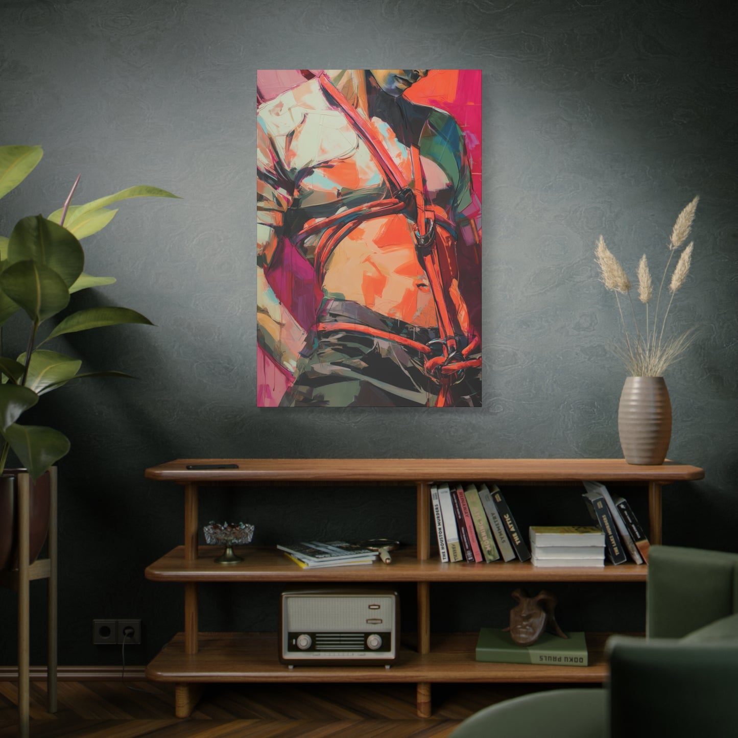 Gallery Wrapped Canvas, Ropes and Reverence Art Canvas, Erotic Shibari Art Canvas – Soren