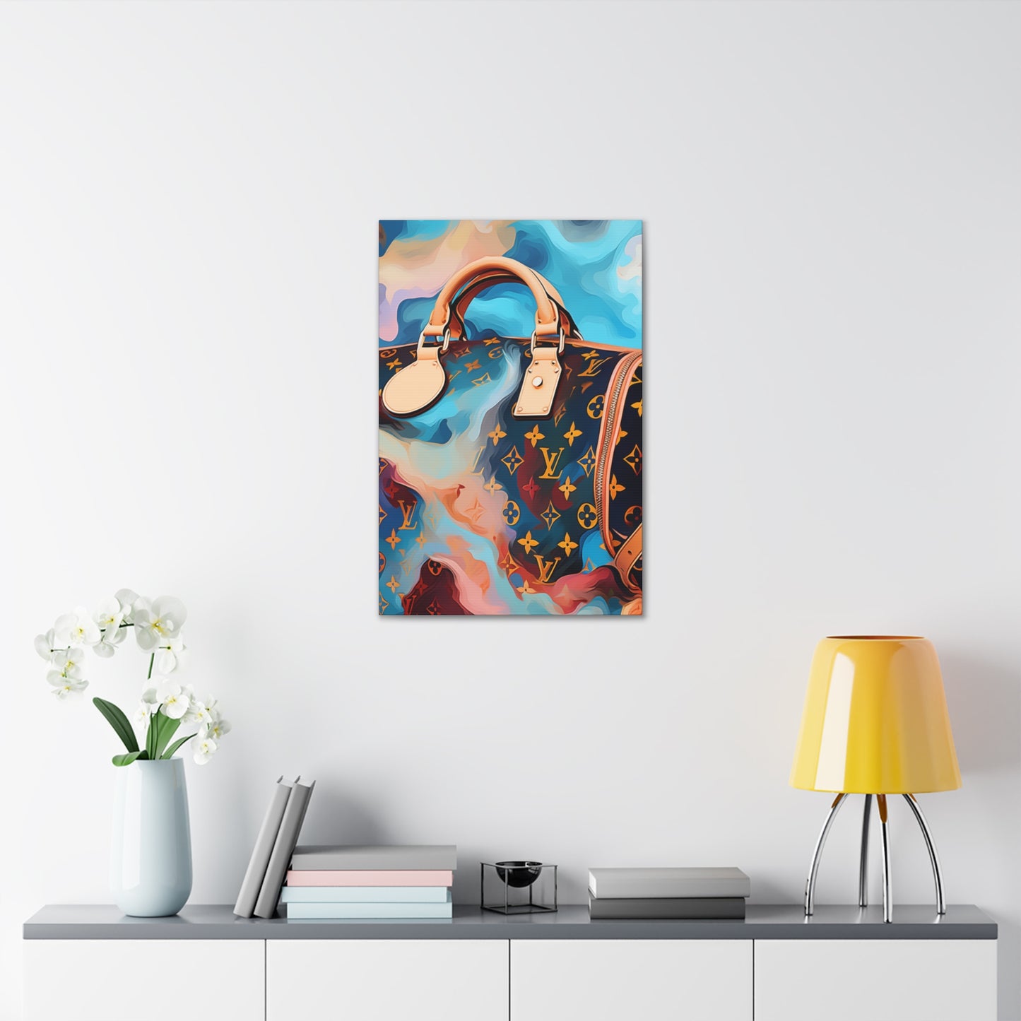 Canvas Gallery Wrap - LV Designer Inspired Wall Art - Abstract