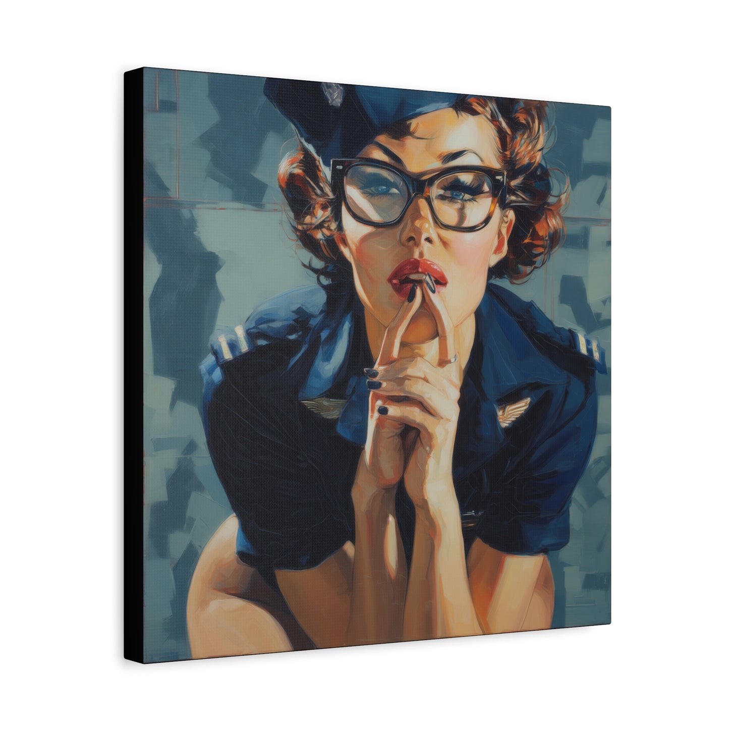 Gallery Wrapped Canvas, Liberty and Lace Art Canvas, Erotic Art Canvas – Peggy Sue