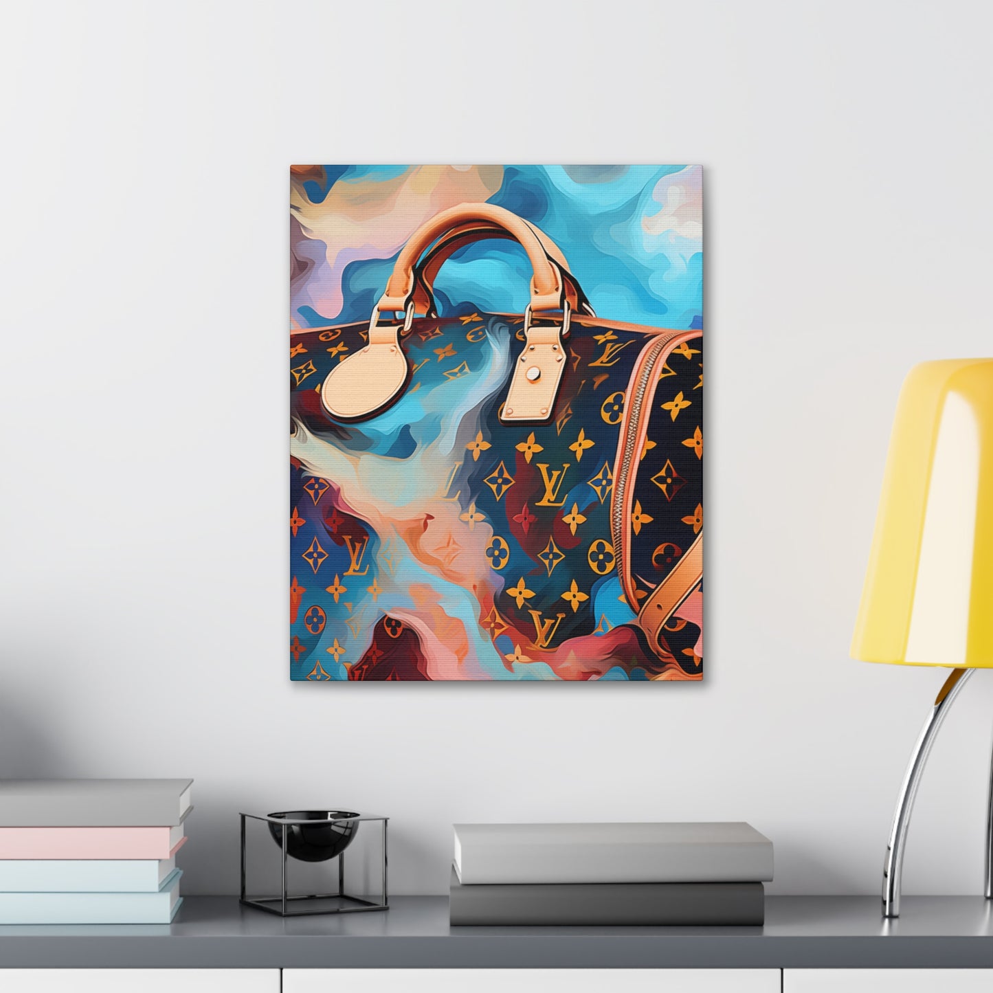 Canvas Gallery Wrap - LV Designer Inspired Wall Art - Abstract