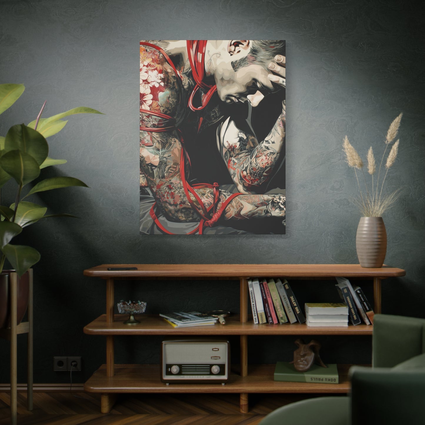 Gallery Wrapped Canvas, Ropes and Reverence Art Canvas, Erotic Shibari Art Canvas – Dorian