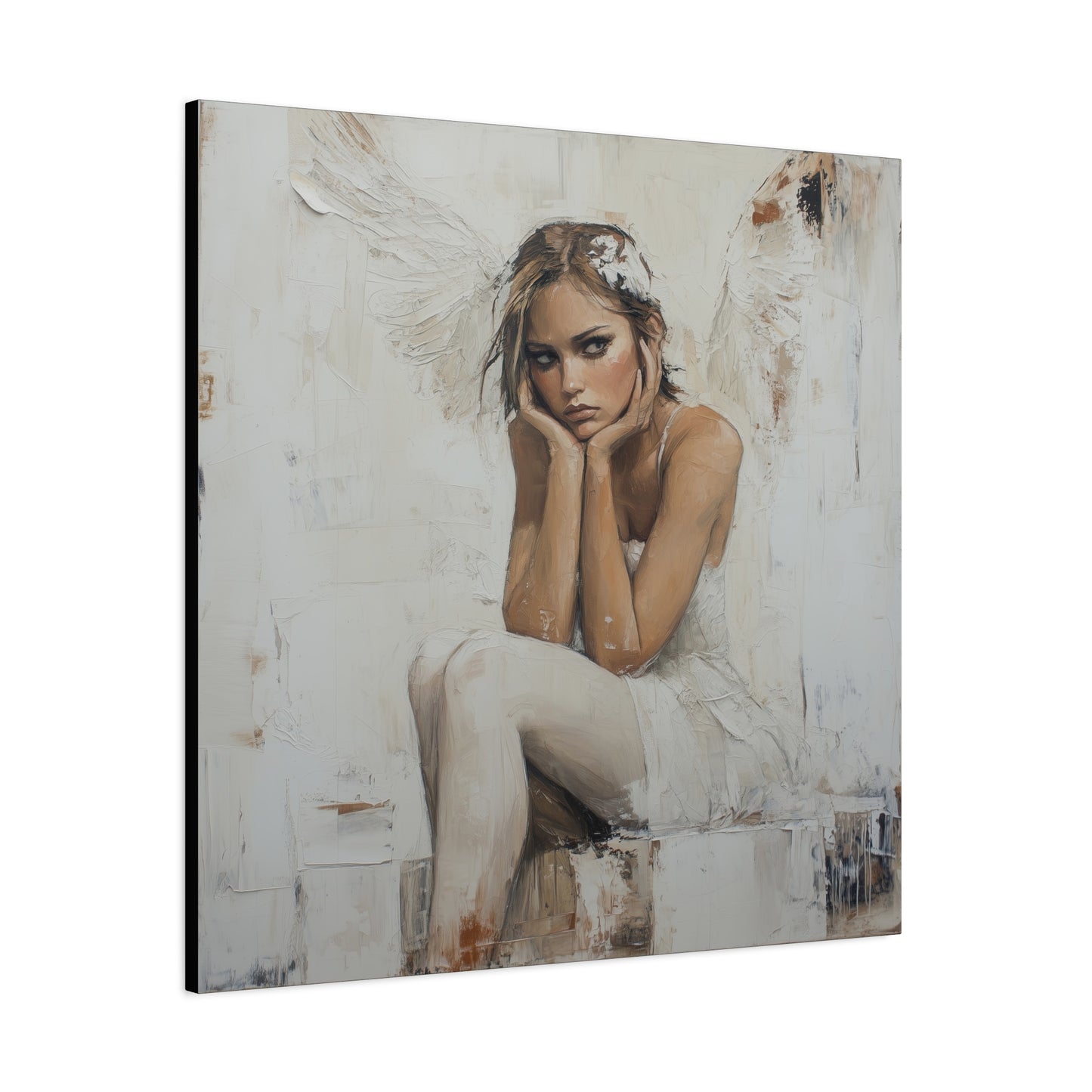 Gallery Wrapped Canvas, Sinners and Saints Art Canvas, Angel Art Canvas – Amber