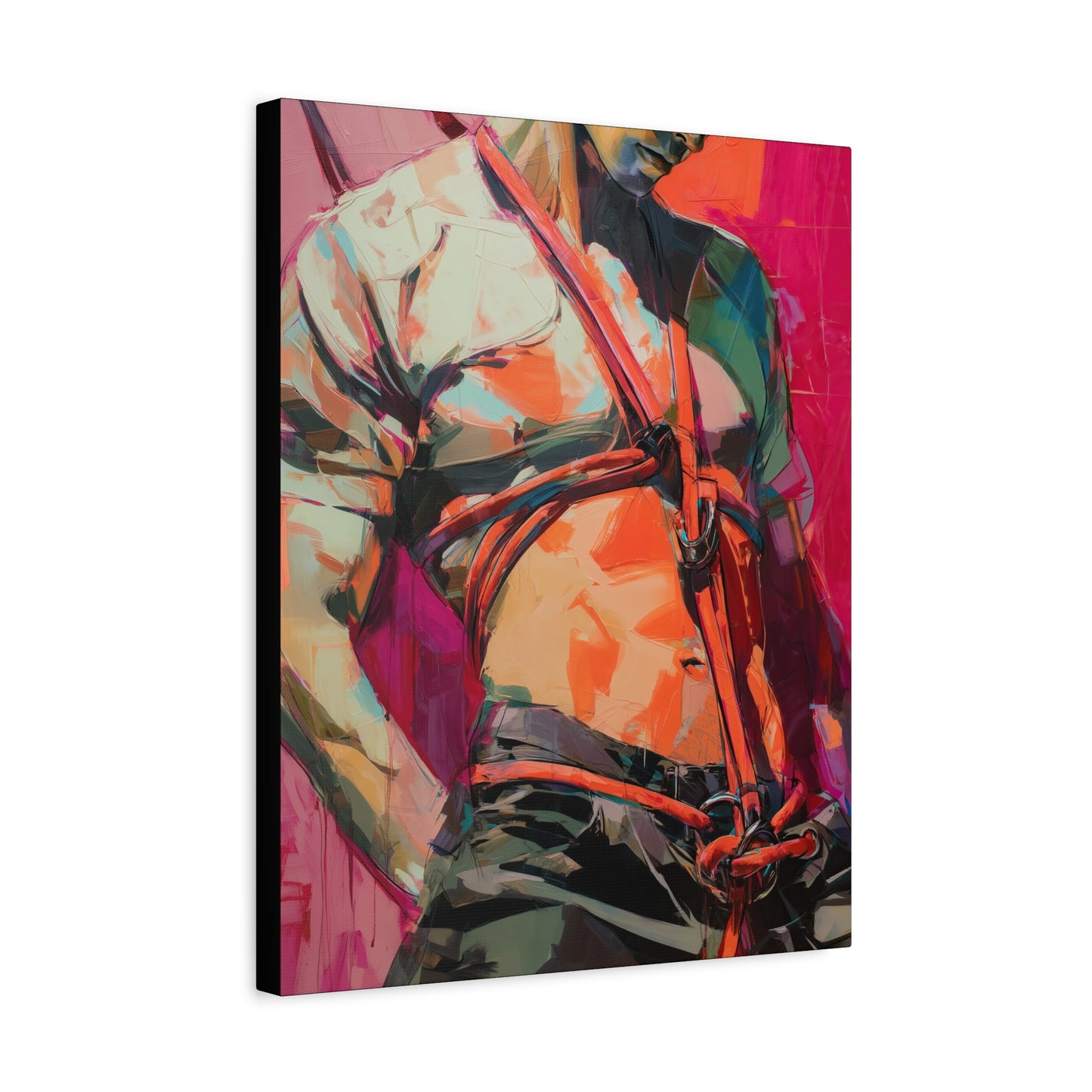 Gallery Wrapped Canvas, Ropes and Reverence Art Canvas, Erotic Shibari Art Canvas – Soren