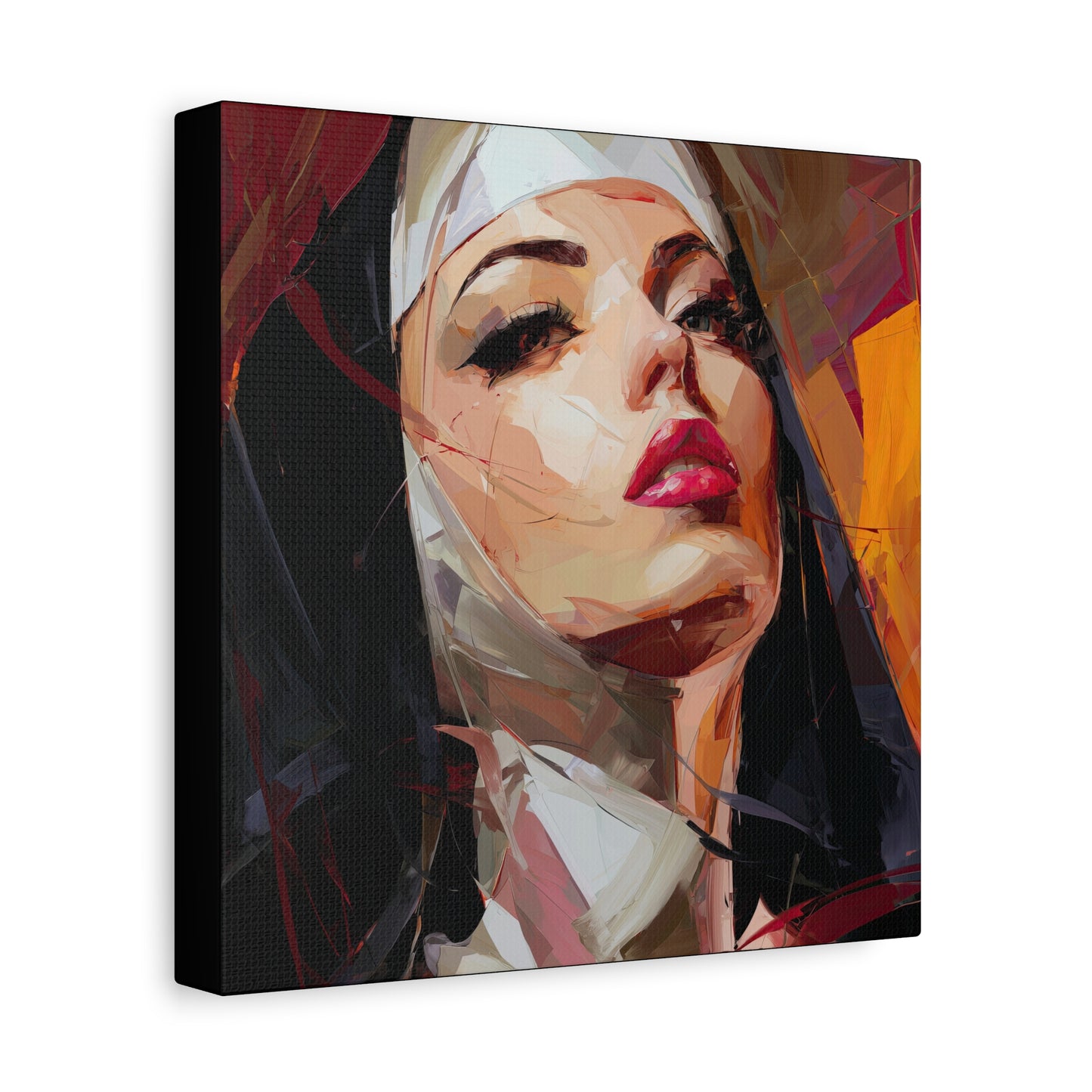 Gallery Wrapped Canvas, Habits and Heresy Art Canvas, Naughty Nuns Art Canvas – Sister Veritas