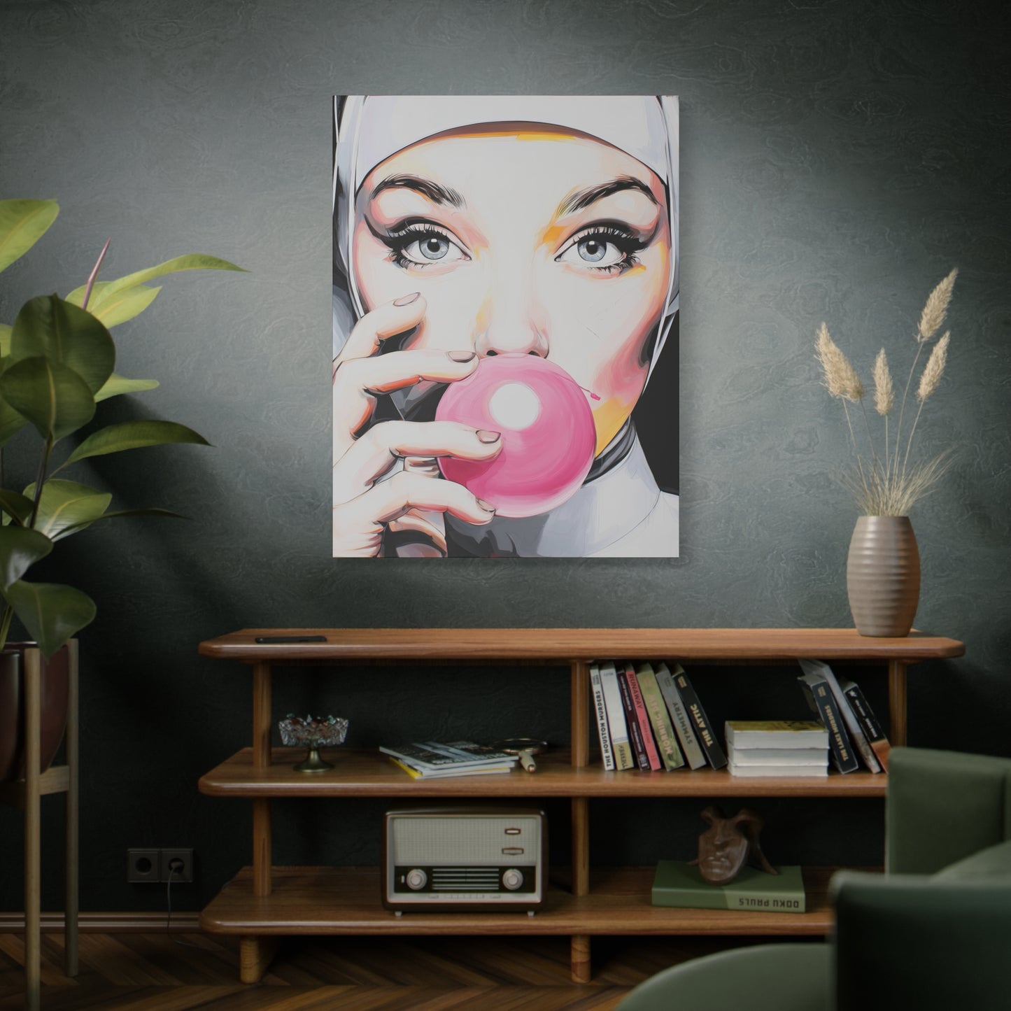 Gallery Wrapped Canvas, Habits and Heresy Art Canvas, Naughty Nuns Art Canvas – Sister Gloria