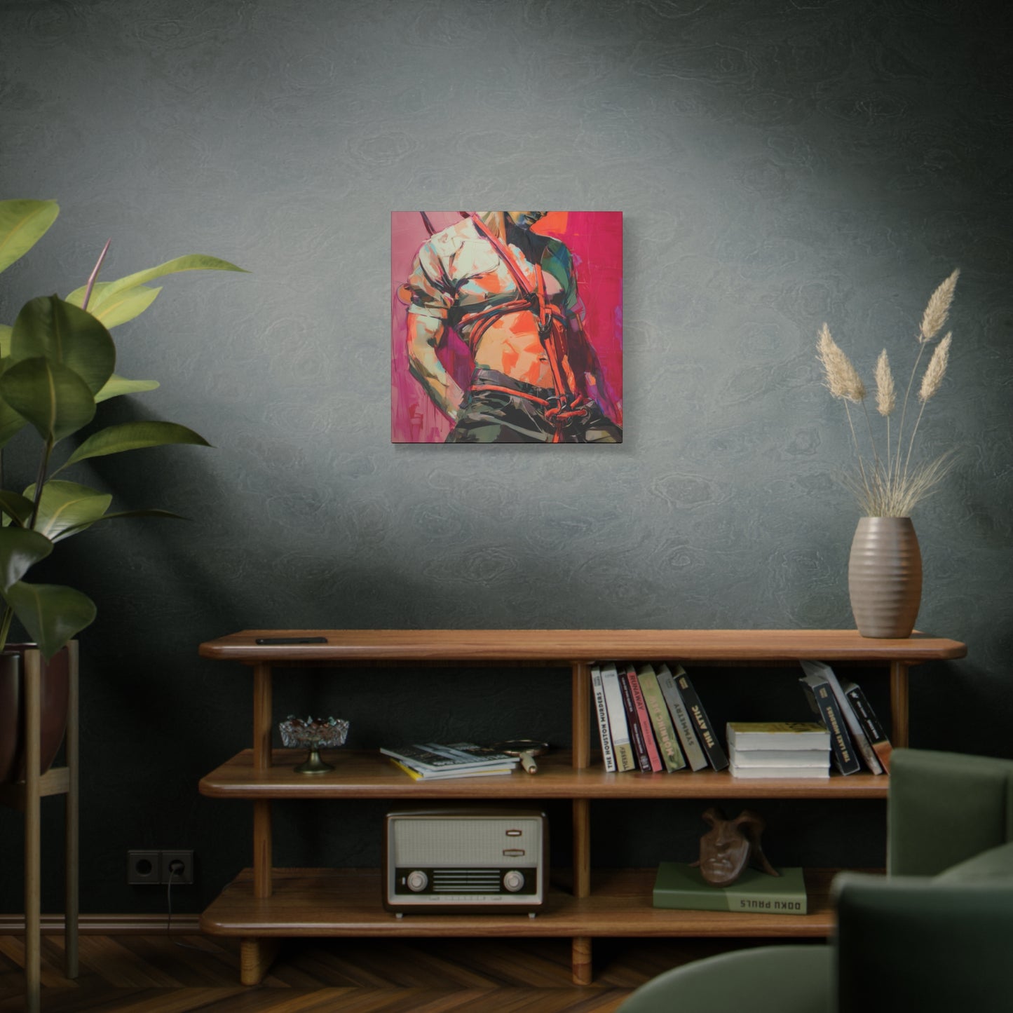 Gallery Wrapped Canvas, Ropes and Reverence Art Canvas, Erotic Shibari Art Canvas – Soren